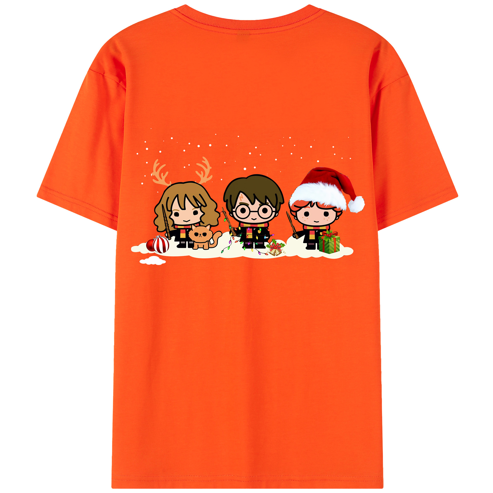 （画像用） Harry Potter ハリー・ポッターシリーズ 綿100％半袖Tシャツ（背面プリント）