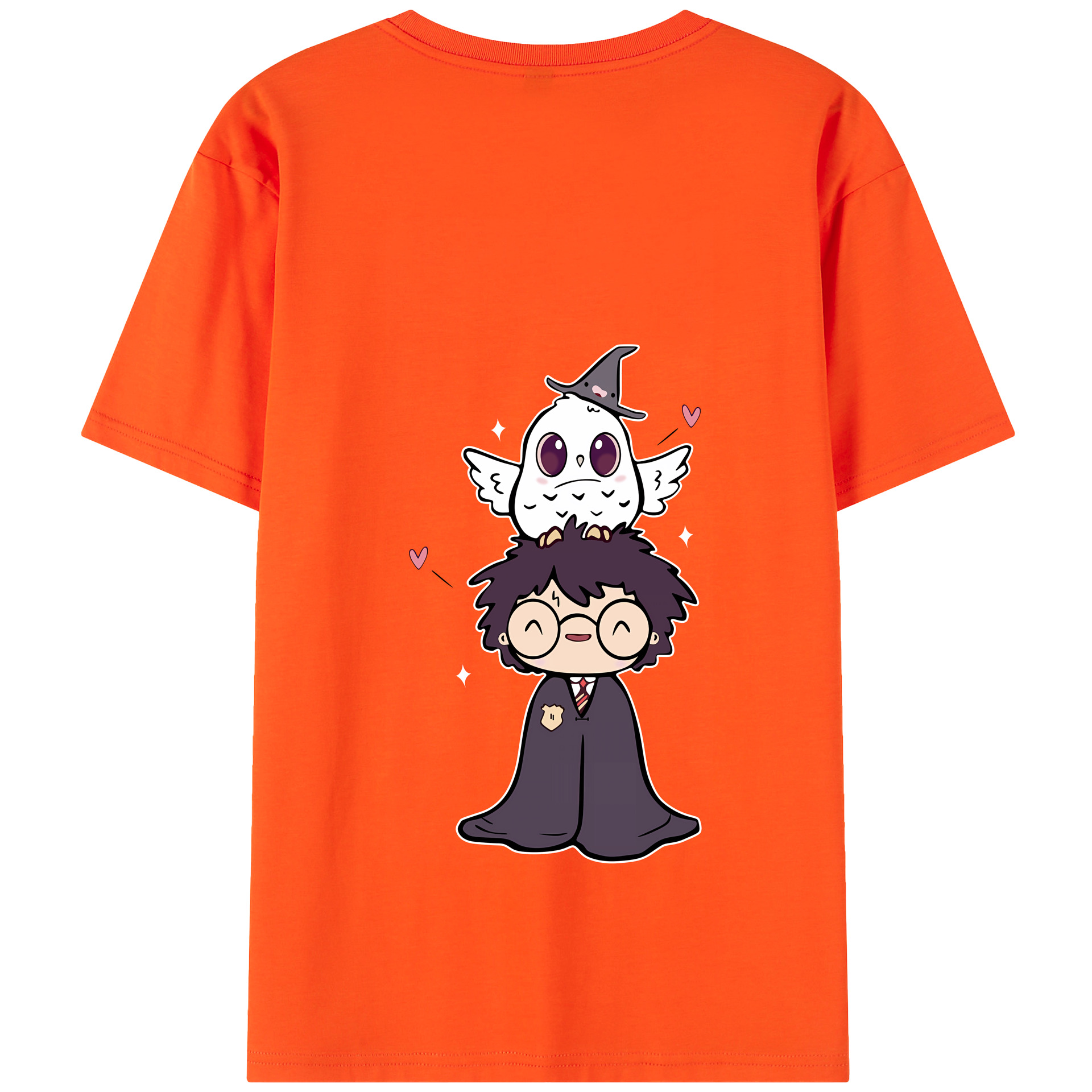 （画像用） Harry Potter ハリー・ポッターシリーズ 綿100％半袖Tシャツ（背面プリント）