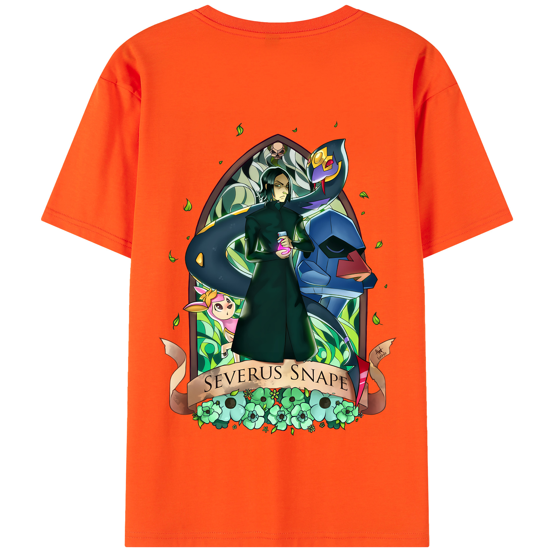 （画像用） Harry Potter ハリー・ポッターシリーズ 綿100％半袖Tシャツ（背面プリント）