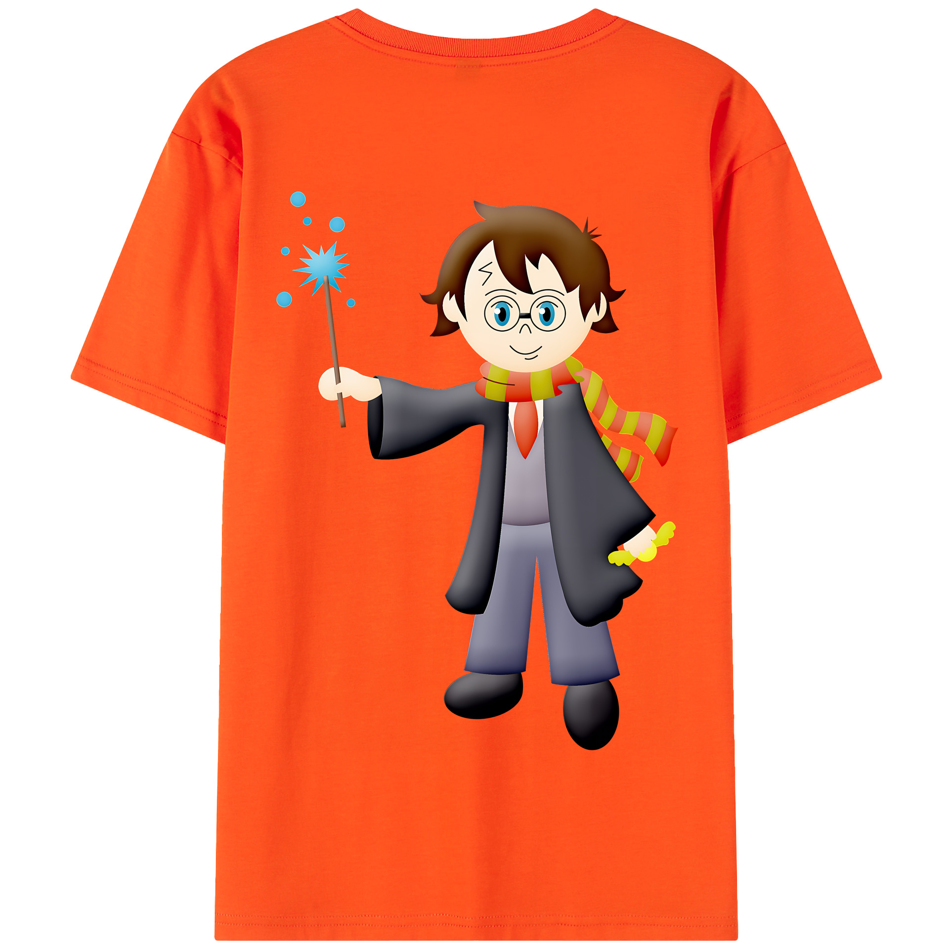 （画像用） Harry Potter ハリー・ポッターシリーズ 綿100％半袖Tシャツ（背面プリント）