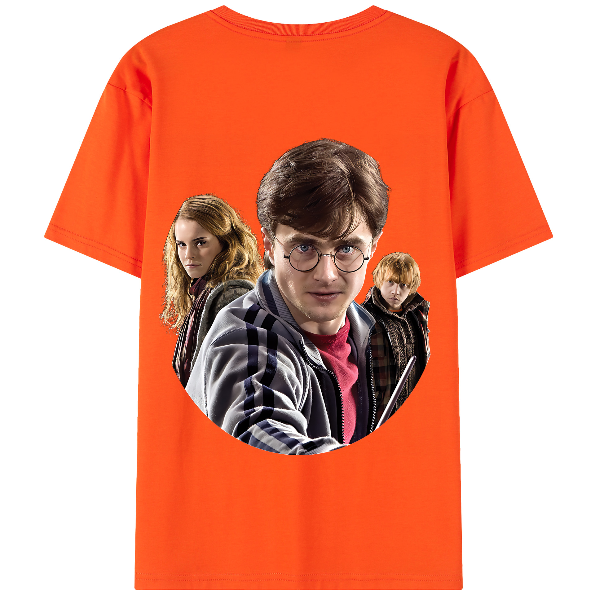 （画像用） Harry Potter ハリー・ポッターシリーズ 綿100％半袖Tシャツ（背面プリント）