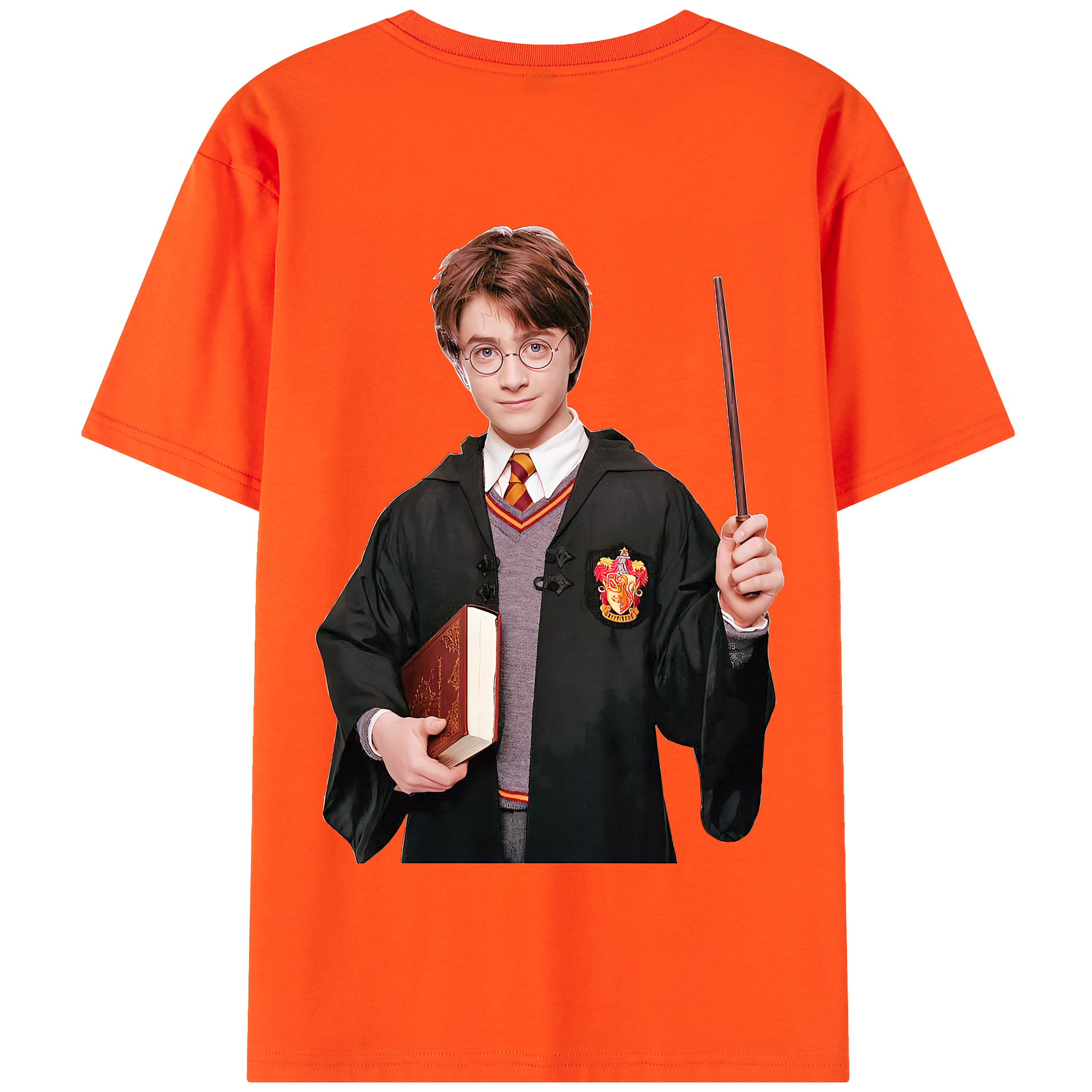 （画像用） Harry Potter ハリー・ポッターシリーズ 綿100％半袖Tシャツ（背面プリント）