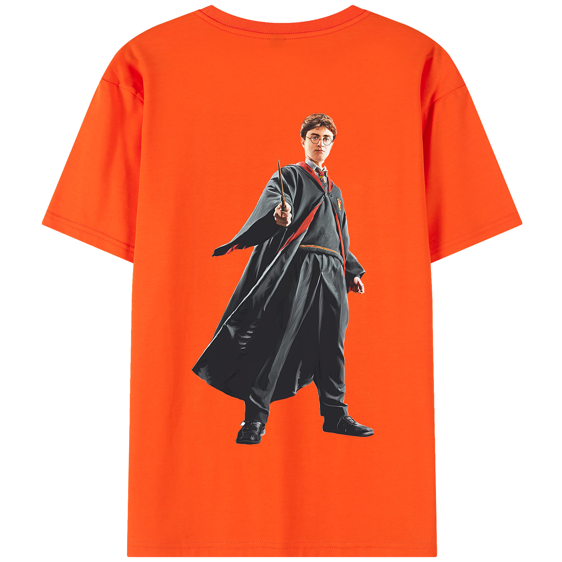 （画像用） Harry Potter ハリー・ポッターシリーズ 綿100％半袖Tシャツ（背面プリント）