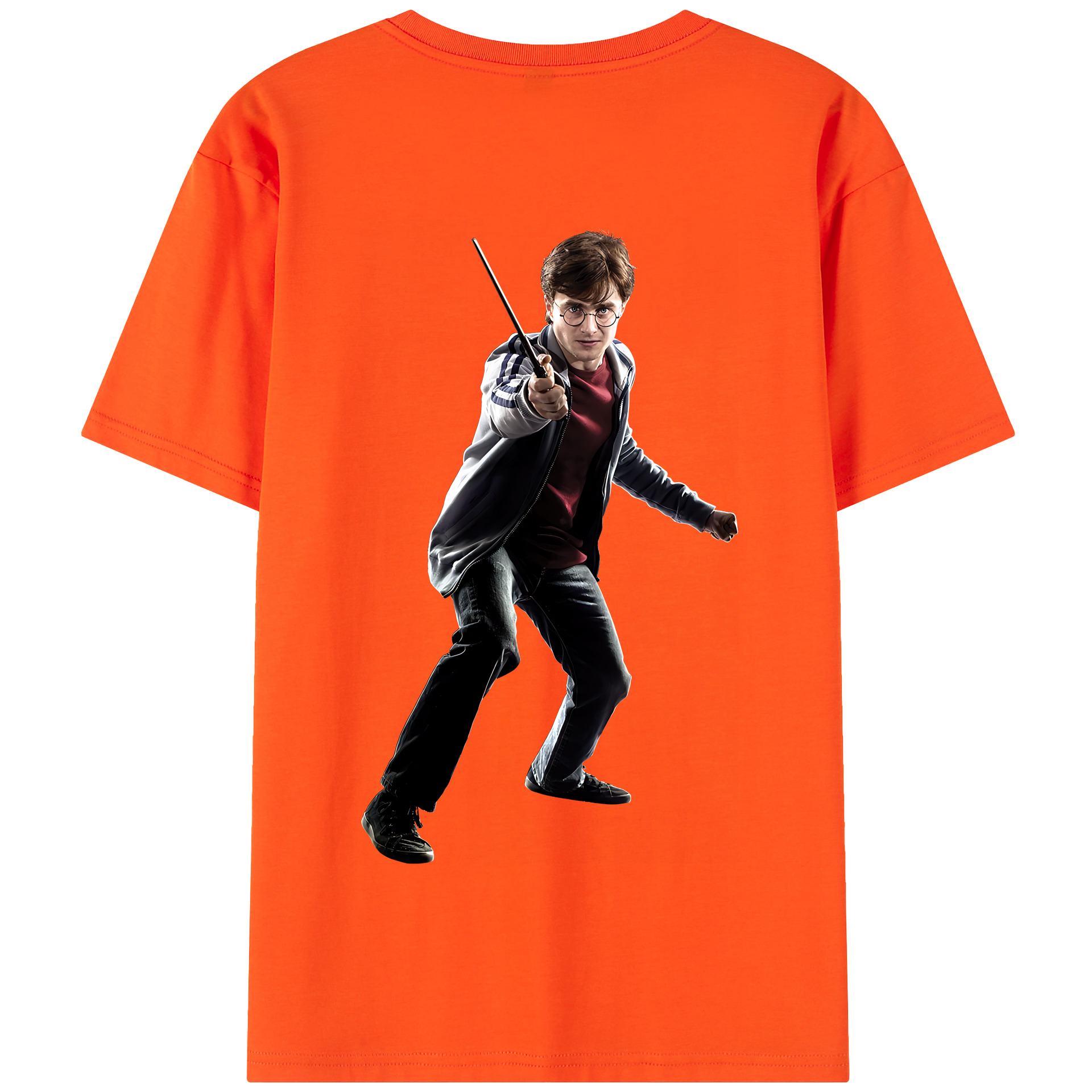 （画像用） Harry Potter ハリー・ポッターシリーズ 綿100％半袖Tシャツ（背面プリント）