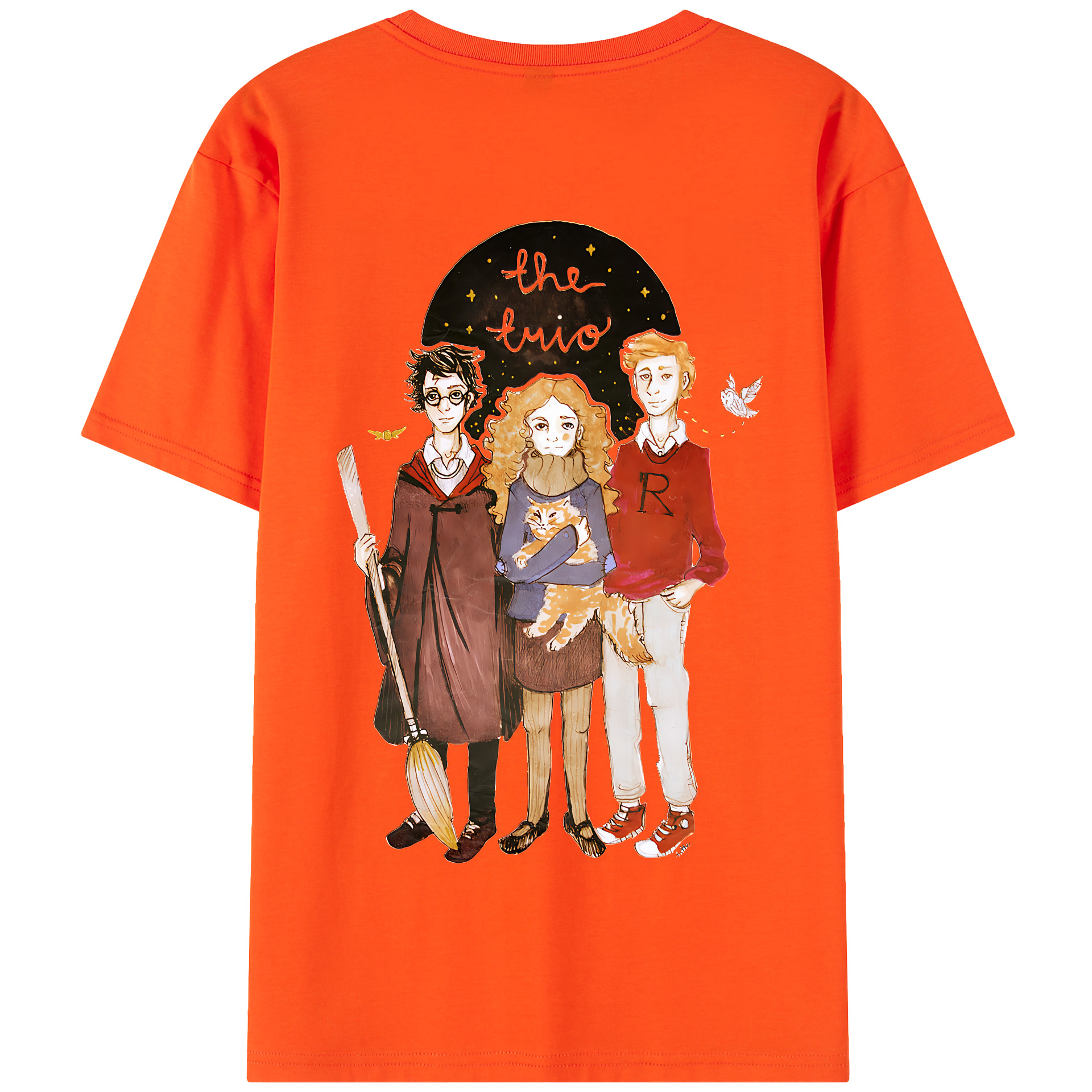 （画像用） Harry Potter ハリー・ポッターシリーズ 綿100％半袖Tシャツ（背面プリント）