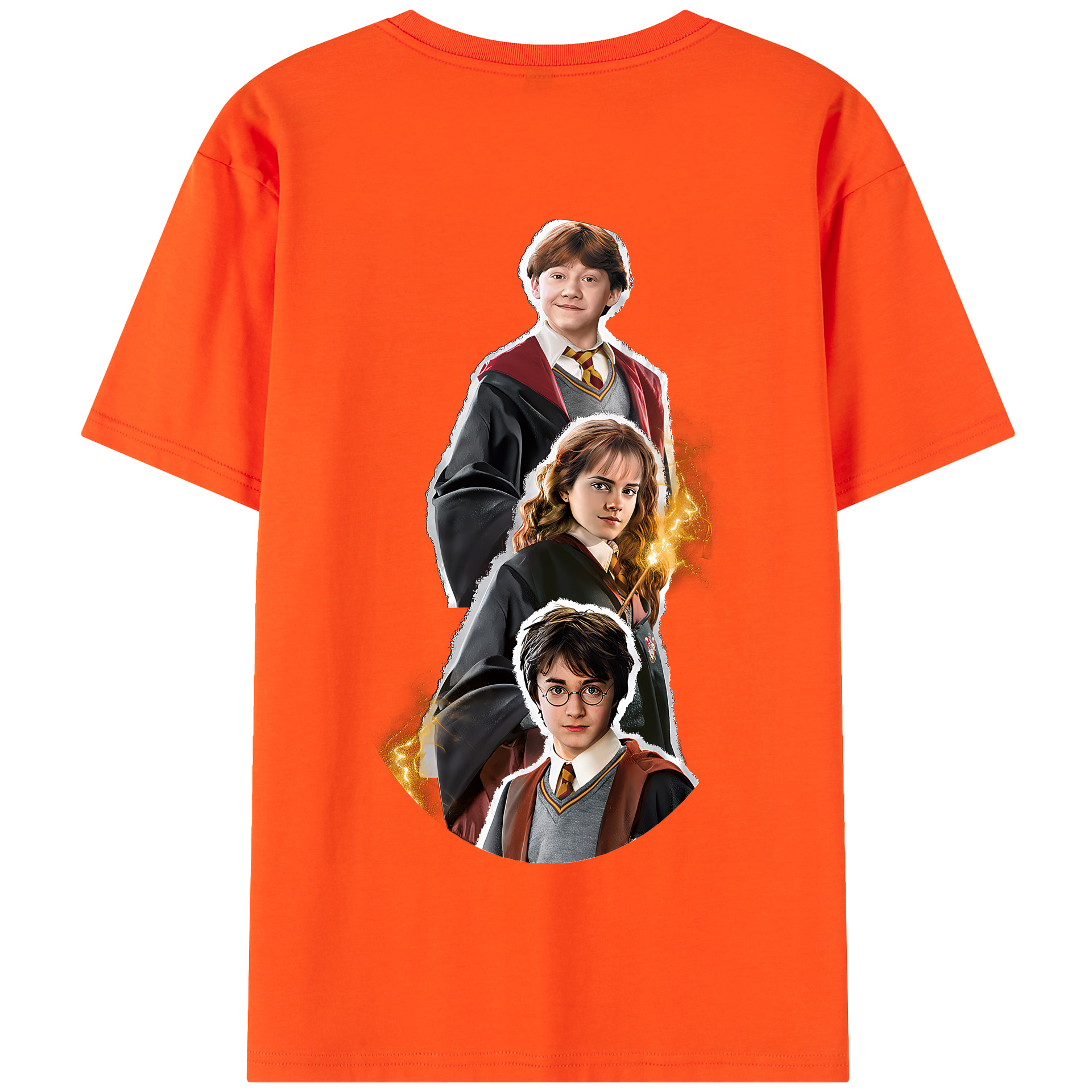 （画像用） Harry Potter ハリー・ポッターシリーズ 綿100％半袖Tシャツ（背面プリント）