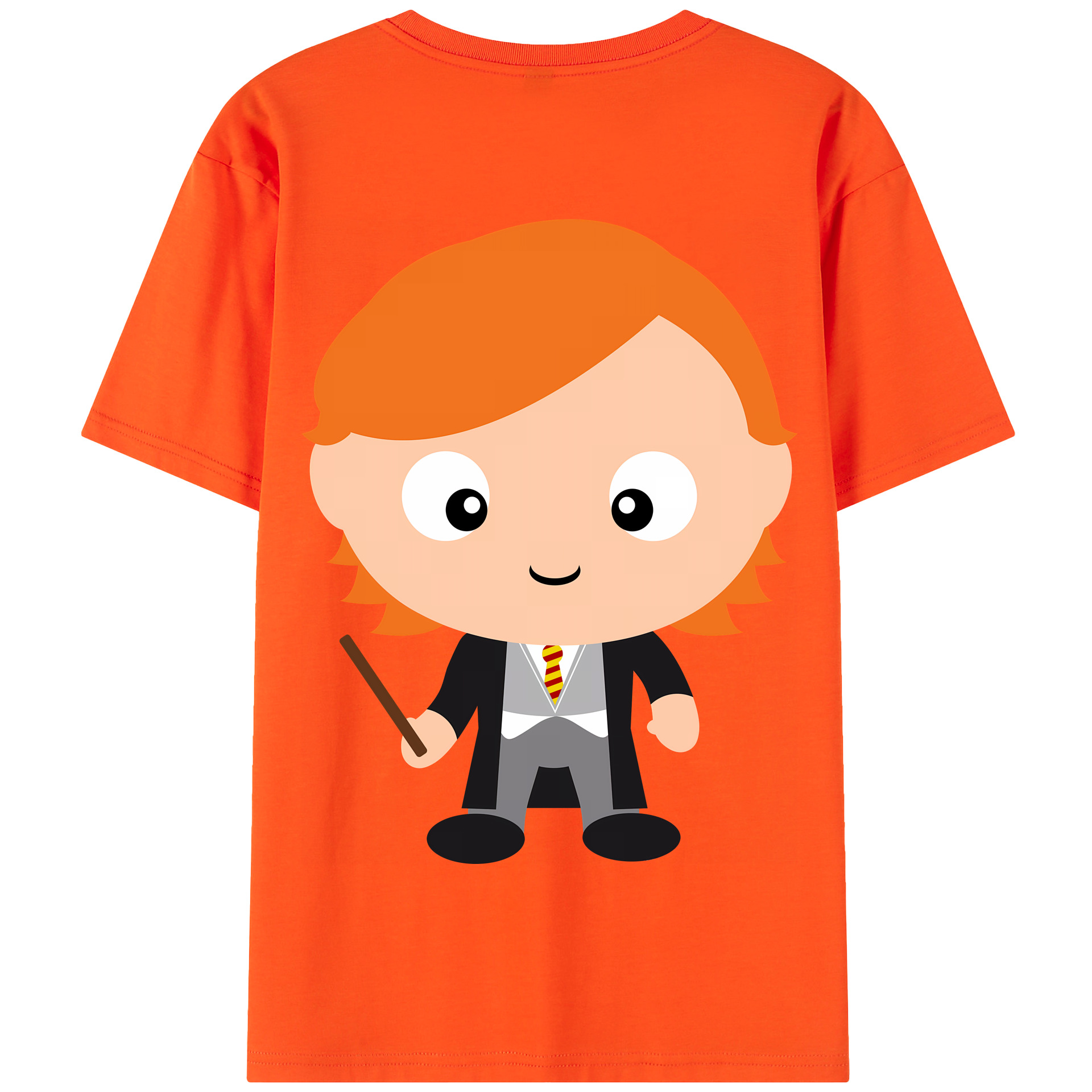 （画像用） Harry Potter ハリー・ポッターシリーズ 綿100％半袖Tシャツ（背面プリント）