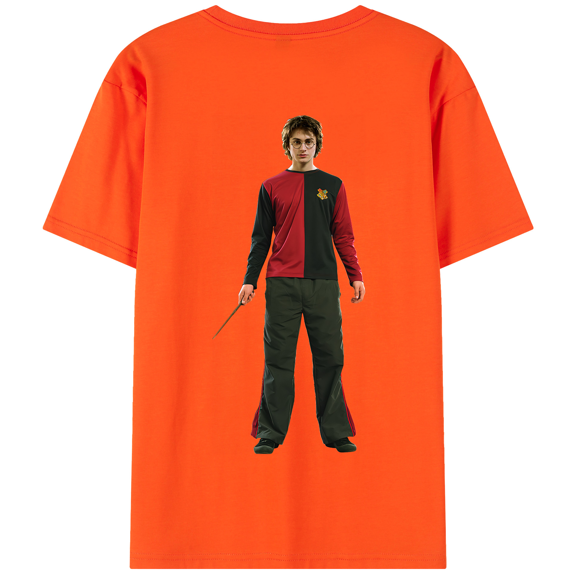 （画像用） Harry Potter ハリー・ポッターシリーズ 綿100％半袖Tシャツ（背面プリント）