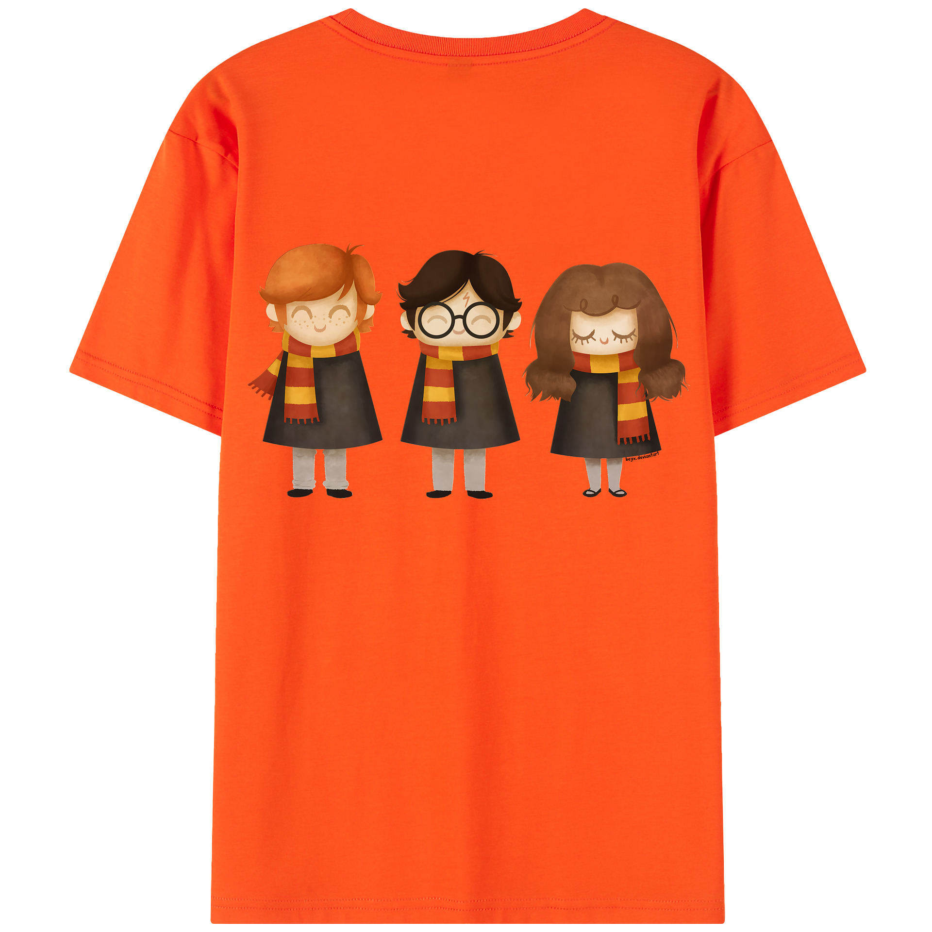 （画像用） Harry Potter ハリー・ポッターシリーズ 綿100％半袖Tシャツ（背面プリント）