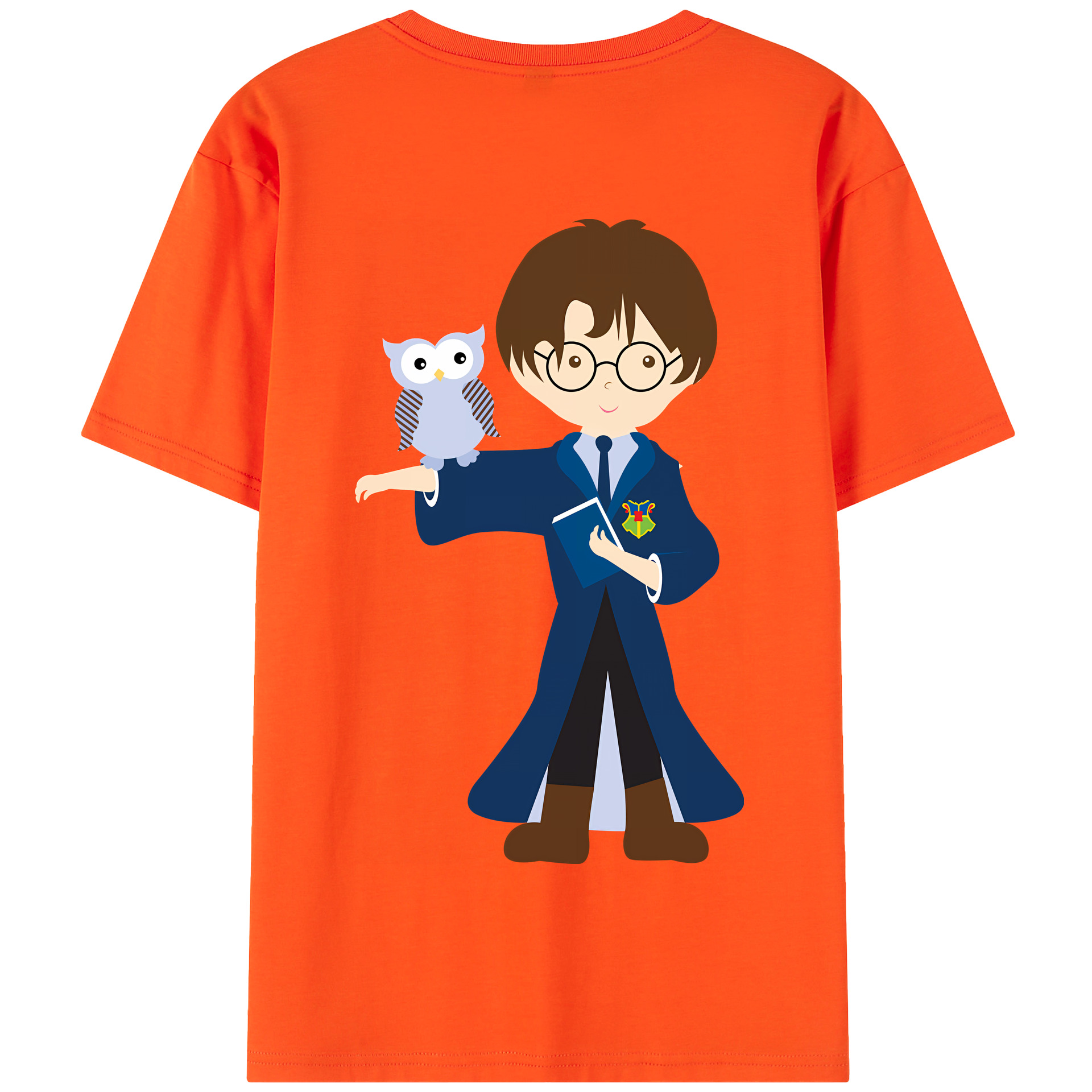 （画像用） Harry Potter ハリー・ポッターシリーズ 綿100％半袖Tシャツ（背面プリント）