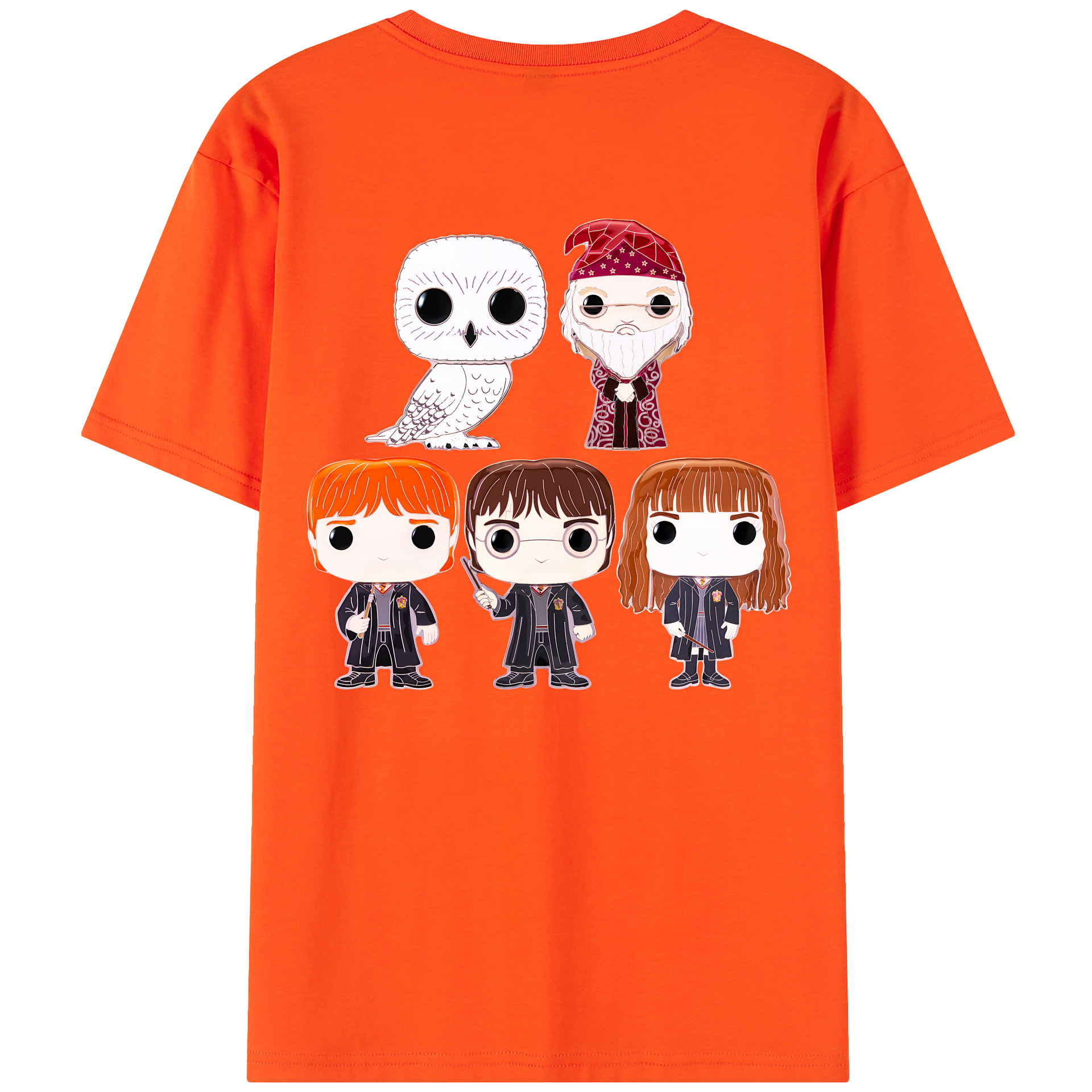 （画像用） Harry Potter ハリー・ポッターシリーズ 綿100％半袖Tシャツ（背面プリント）