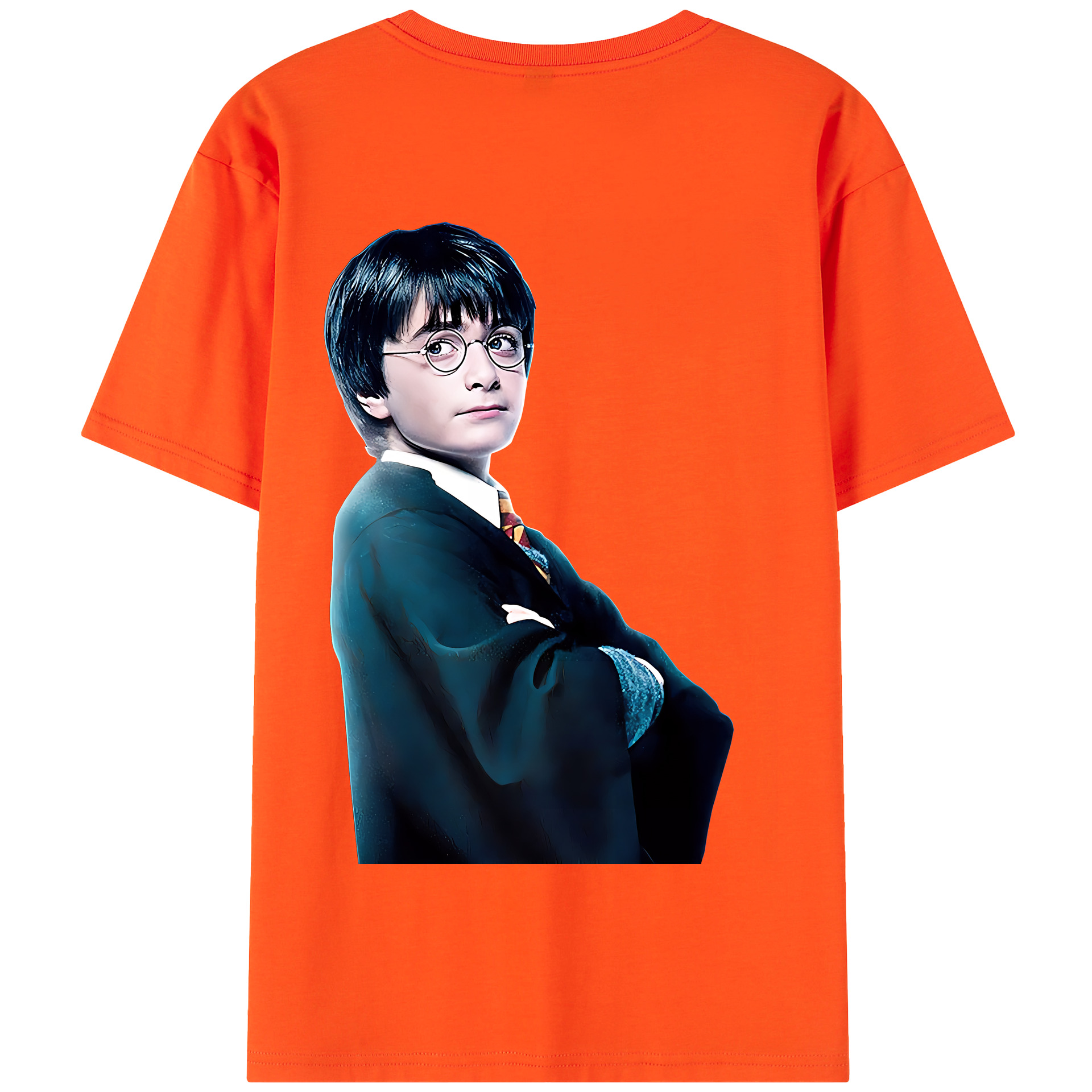（画像用） Harry Potter ハリー・ポッターシリーズ 綿100％半袖Tシャツ（背面プリント）