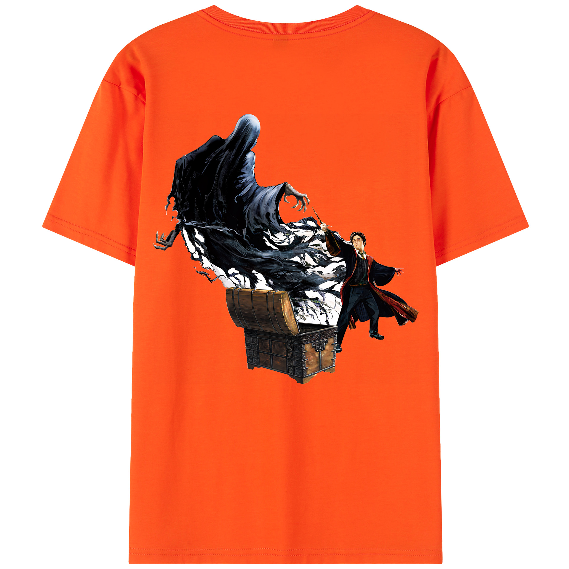 （画像用） Harry Potter ハリー・ポッターシリーズ 綿100％半袖Tシャツ（背面プリント）