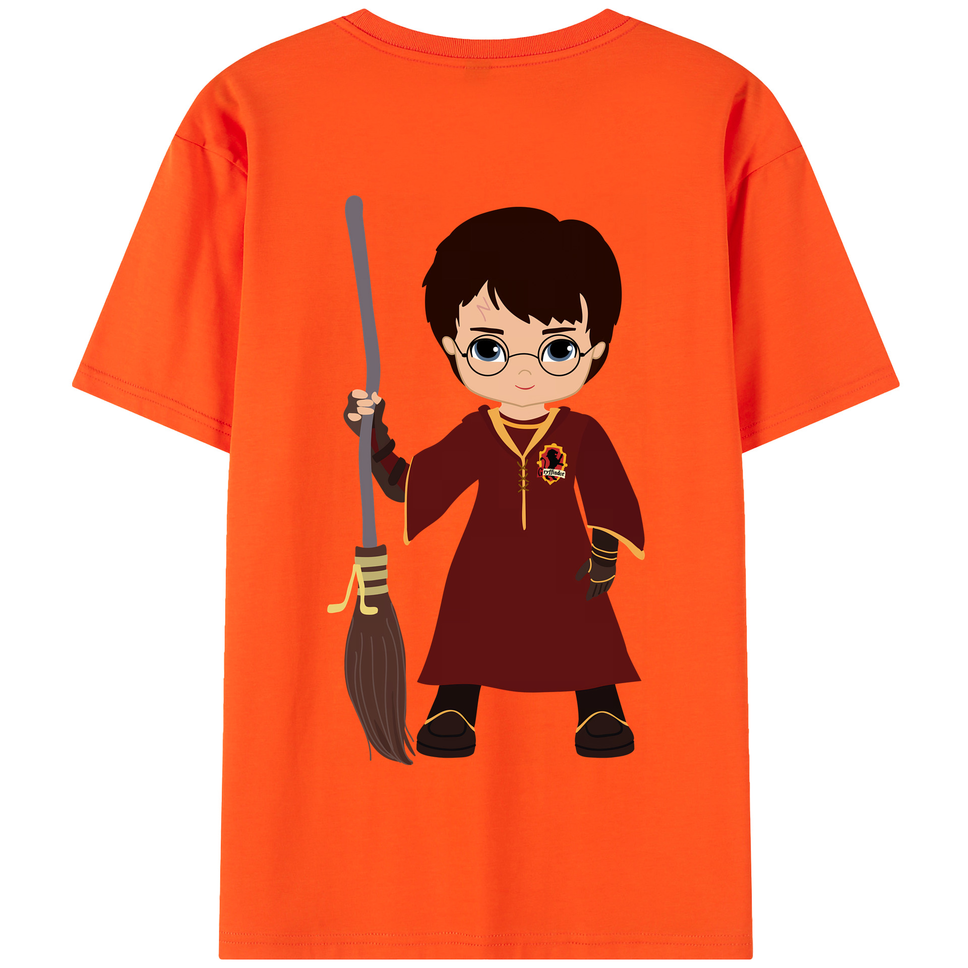 （画像用） Harry Potter ハリー・ポッターシリーズ 綿100％半袖Tシャツ（背面プリント）