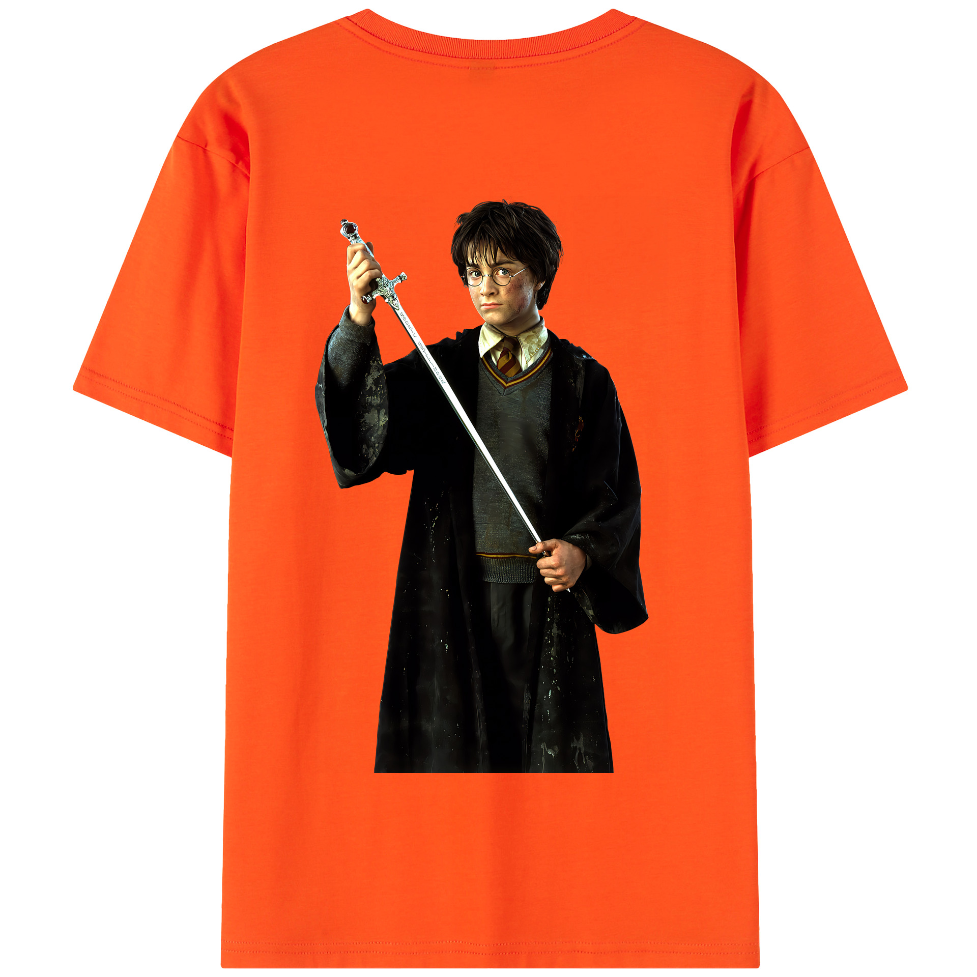 （画像用） Harry Potter ハリー・ポッターシリーズ 綿100％半袖Tシャツ（背面プリント）