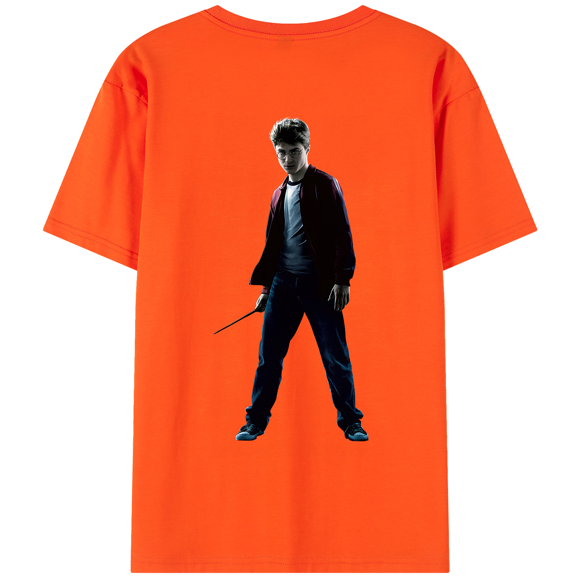 （画像用） Harry Potter ハリー・ポッターシリーズ 綿100％半袖Tシャツ（背面プリント）