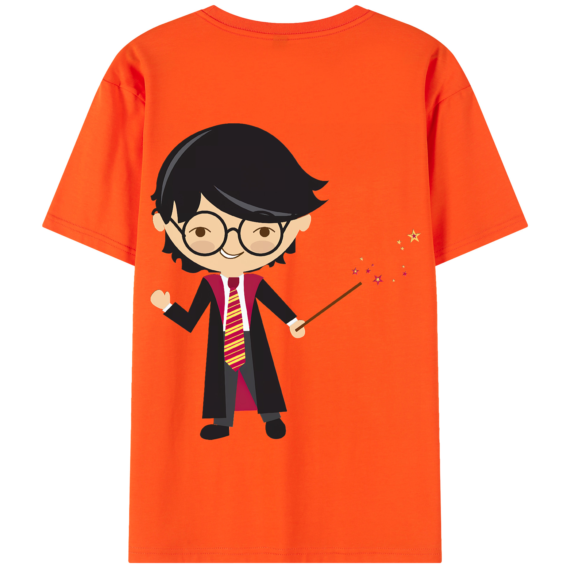 （画像用） Harry Potter ハリー・ポッターシリーズ 綿100％半袖Tシャツ（背面プリント）