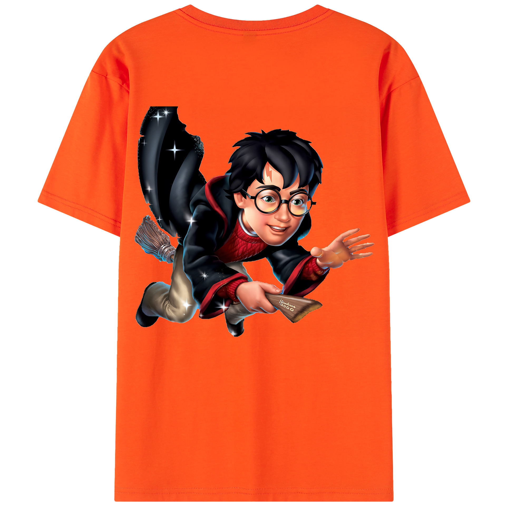 （画像用） Harry Potter ハリー・ポッターシリーズ 綿100％半袖Tシャツ（背面プリント）
