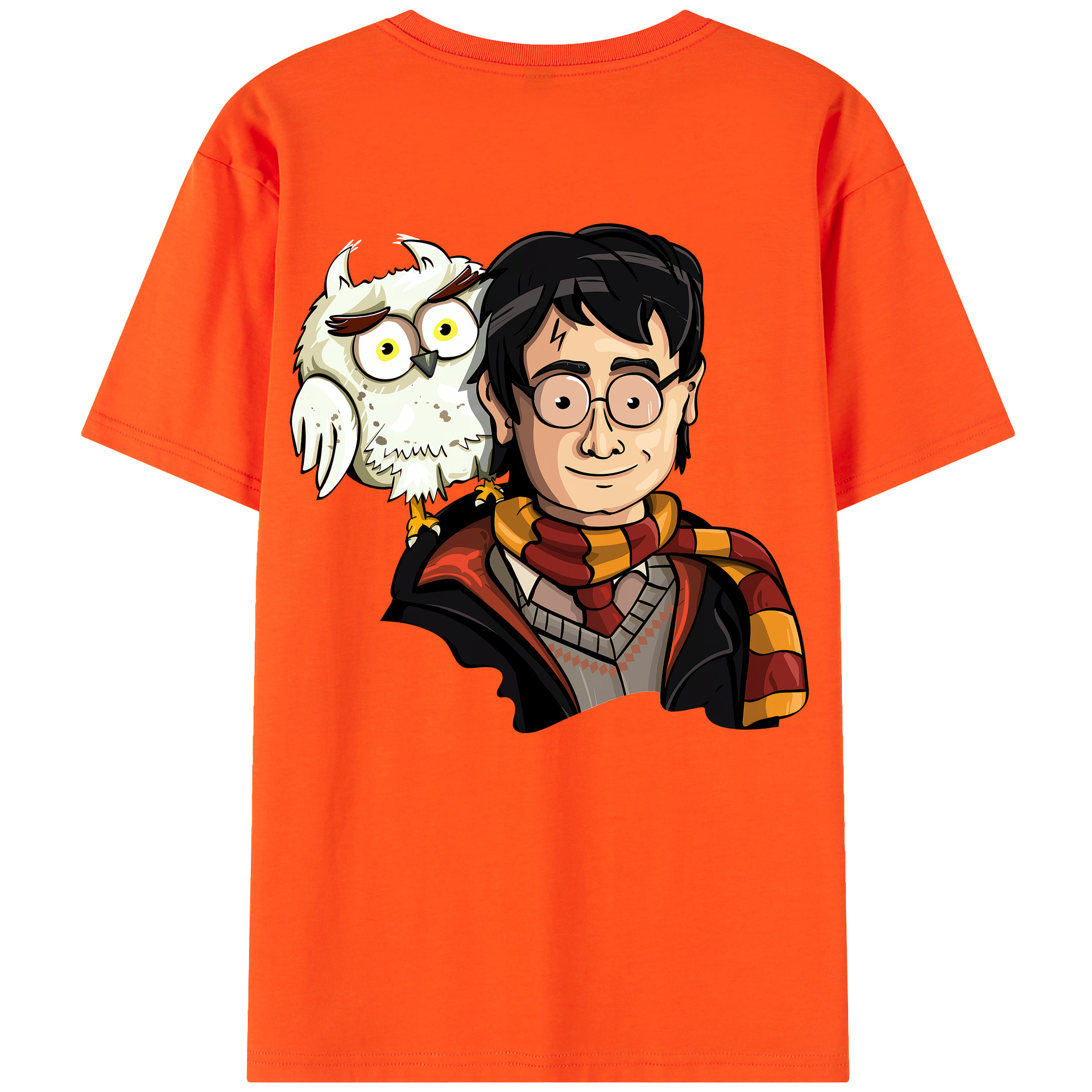 （画像用） Harry Potter ハリー・ポッターシリーズ 綿100％半袖Tシャツ（背面プリント）