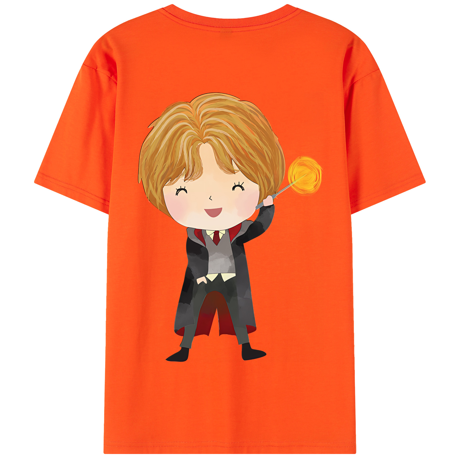 （画像用） Harry Potter ハリー・ポッターシリーズ 綿100％半袖Tシャツ（背面プリント）