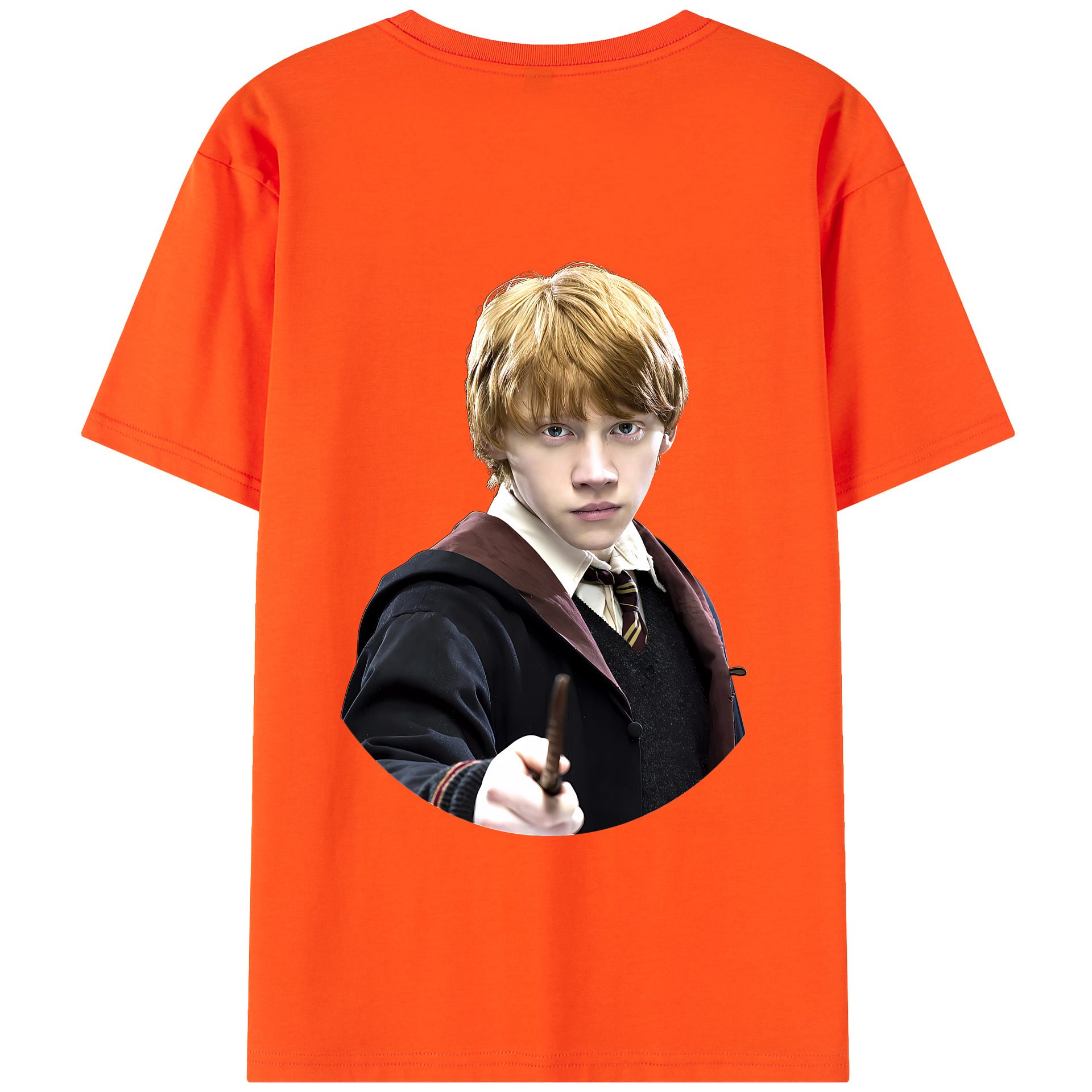 （画像用） Harry Potter ハリー・ポッターシリーズ 綿100％半袖Tシャツ（背面プリント）