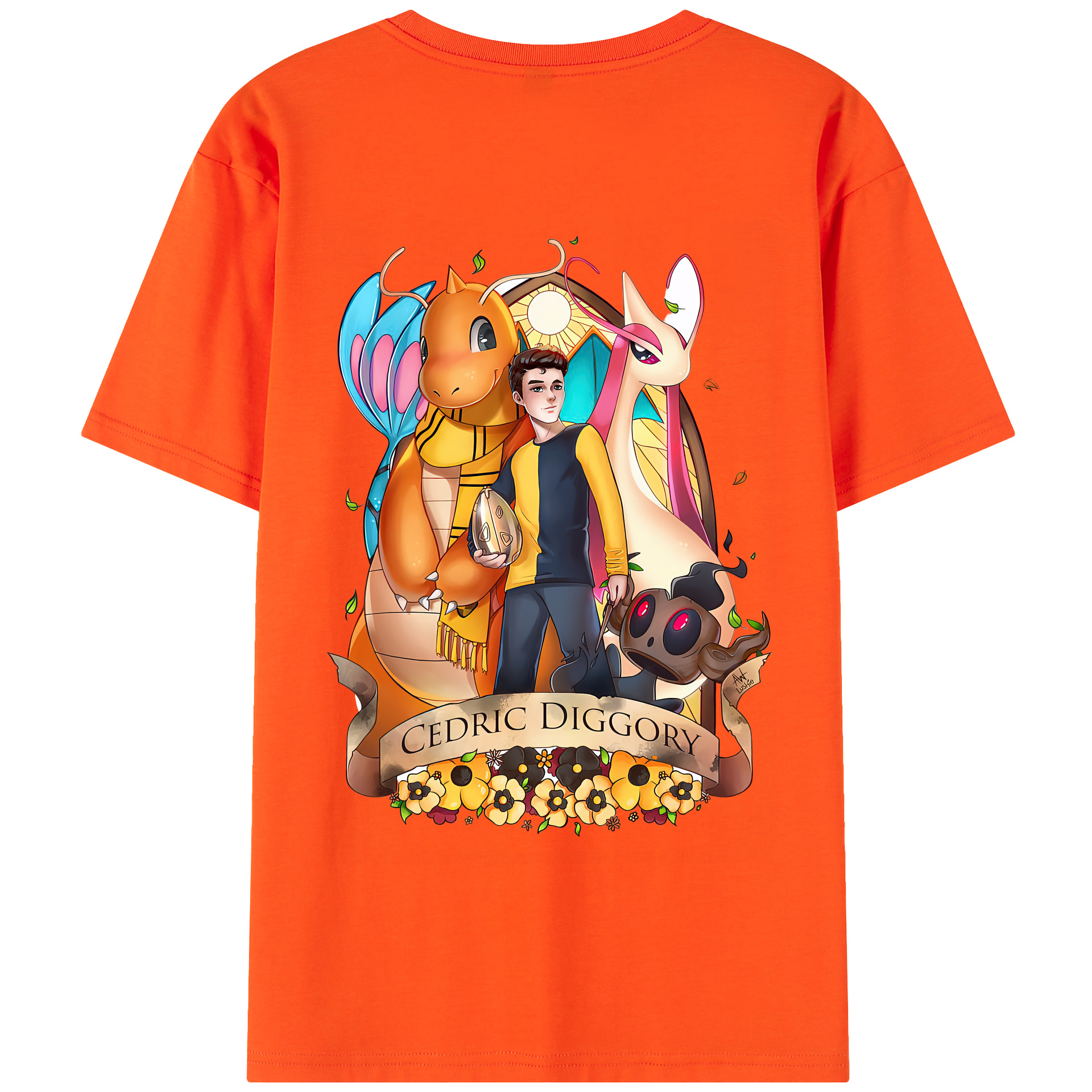 （画像用） Harry Potter ハリー・ポッターシリーズ 綿100％半袖Tシャツ（背面プリント）