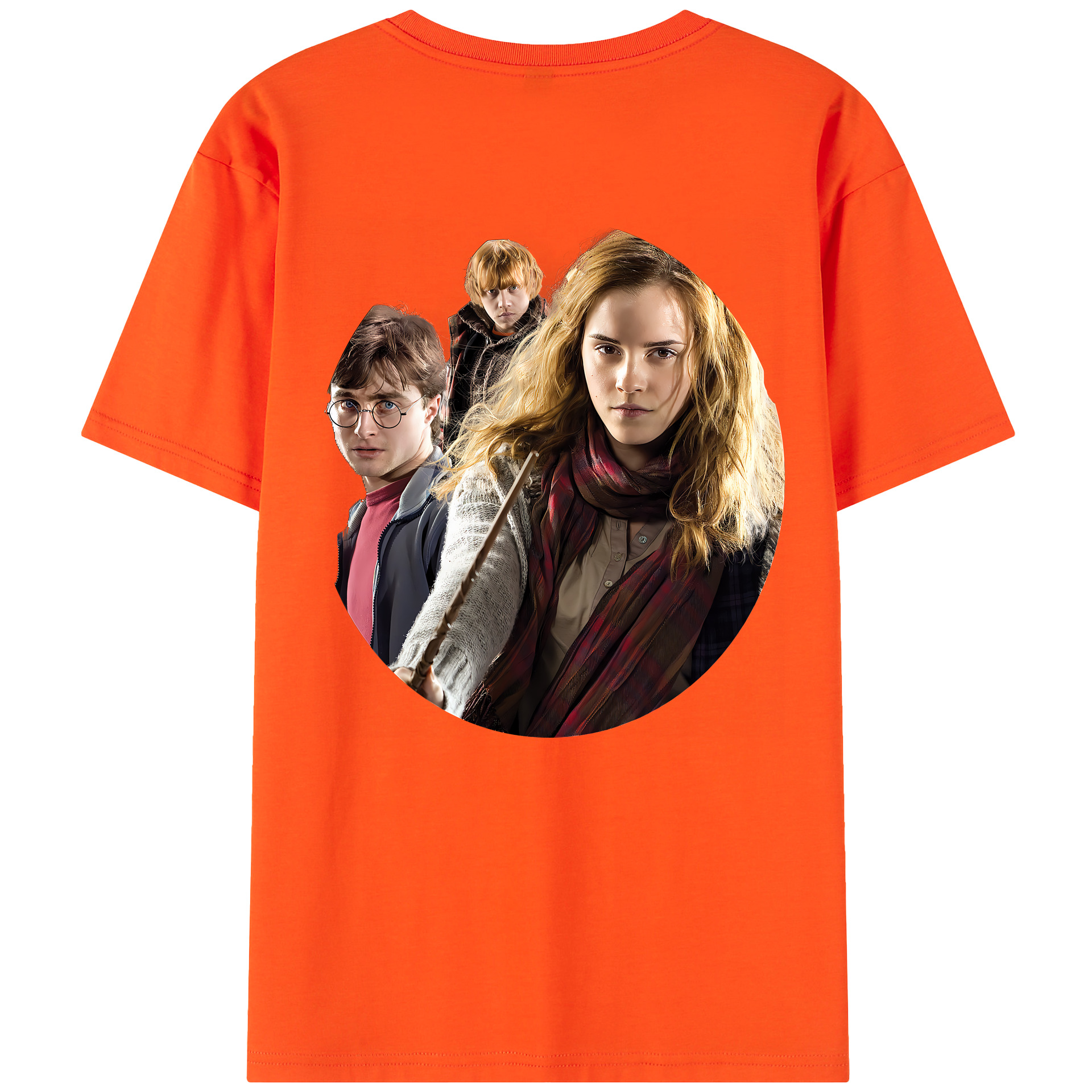 （画像用） Harry Potter ハリー・ポッターシリーズ 綿100％半袖Tシャツ（背面プリント）