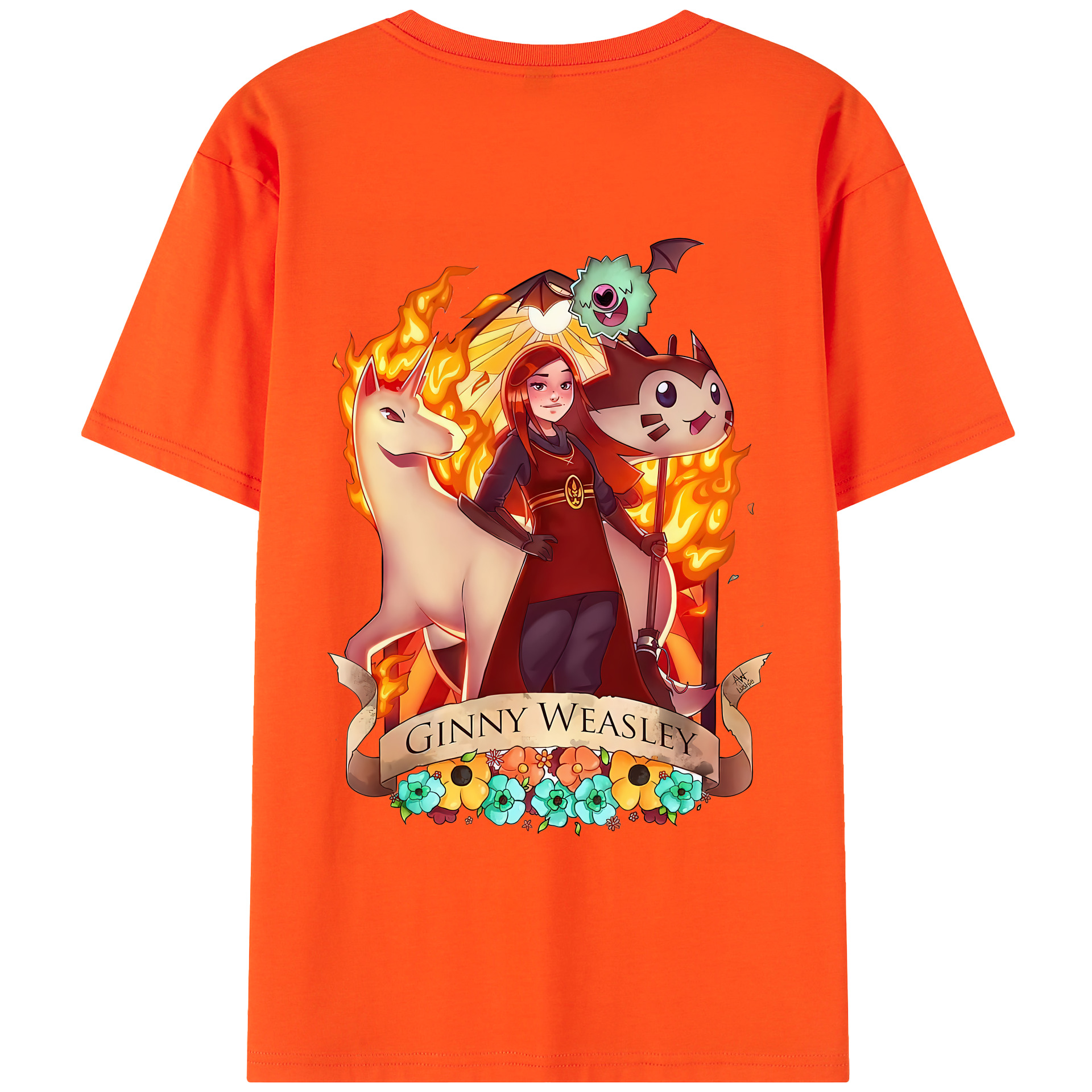 （画像用） Harry Potter ハリー・ポッターシリーズ 綿100％半袖Tシャツ（背面プリント）