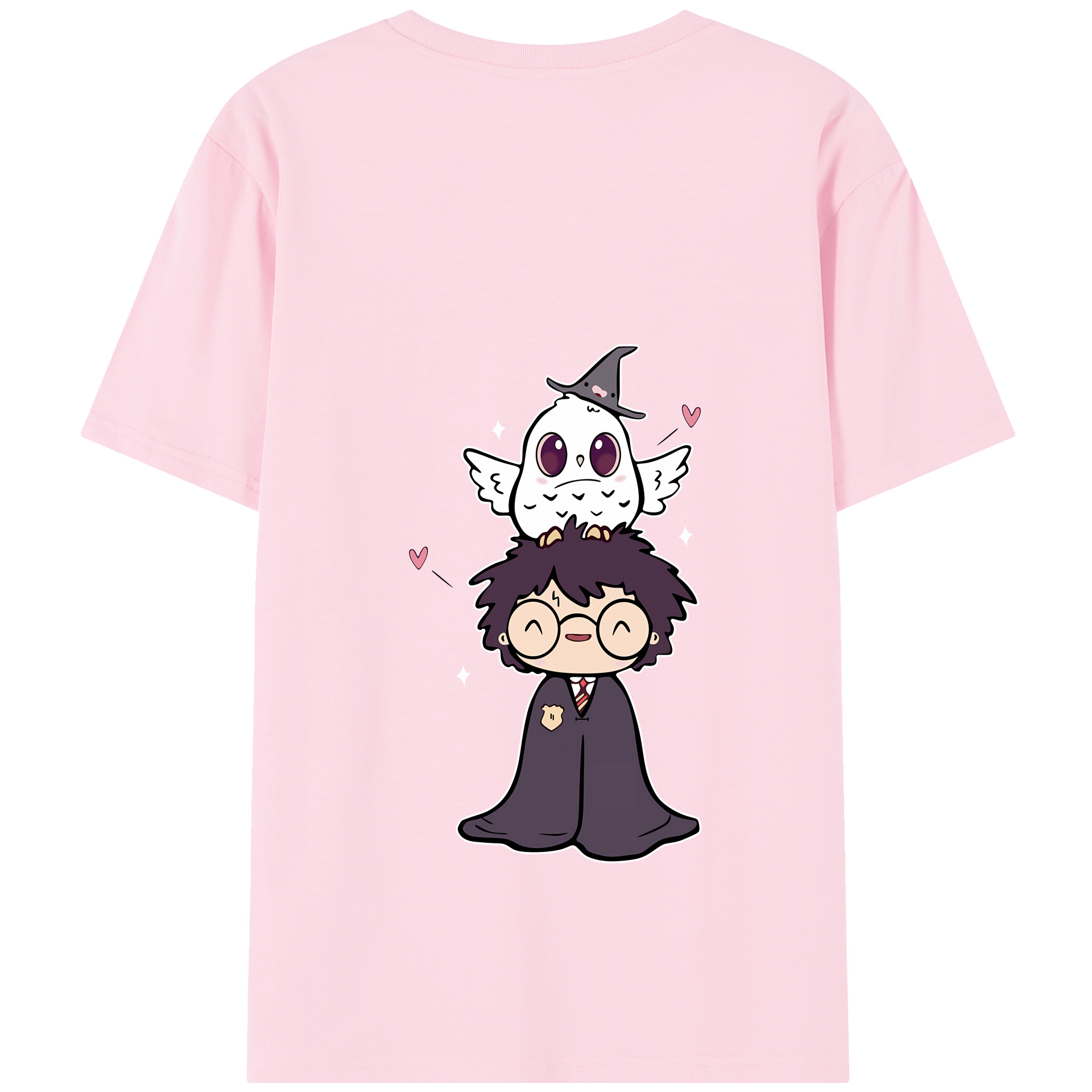 （画像用） Harry Potter ハリー・ポッターシリーズ 綿100％半袖Tシャツ（背面プリント）
