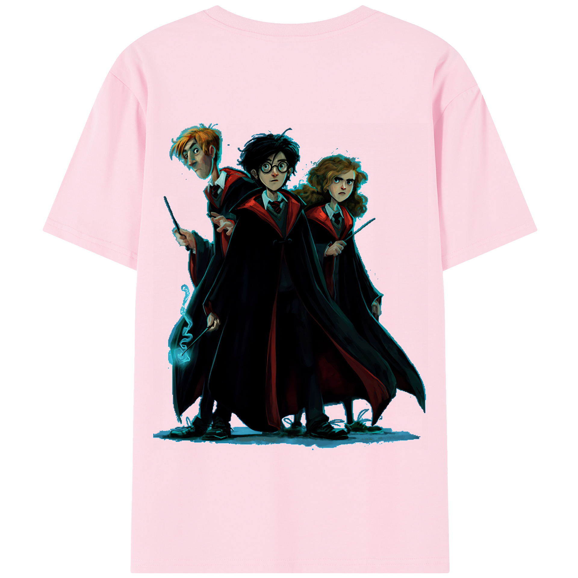（画像用） Harry Potter ハリー・ポッターシリーズ 綿100％半袖Tシャツ（背面プリント）
