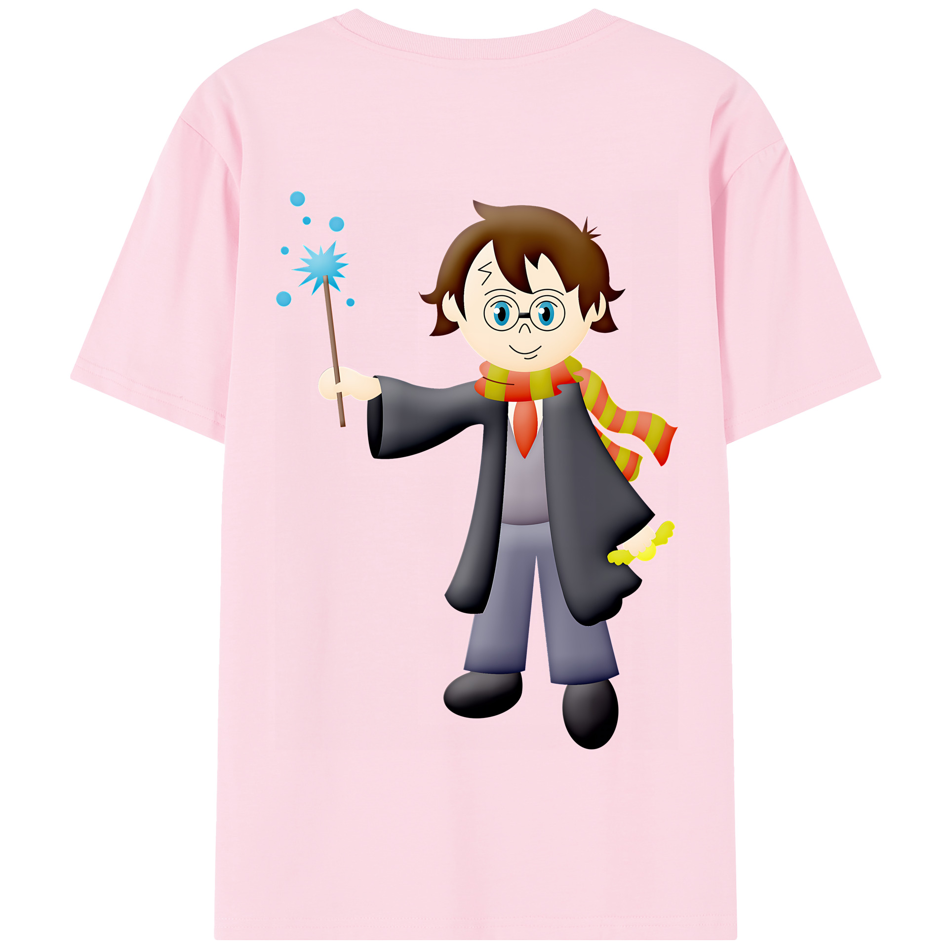 （画像用） Harry Potter ハリー・ポッターシリーズ 綿100％半袖Tシャツ（背面プリント）