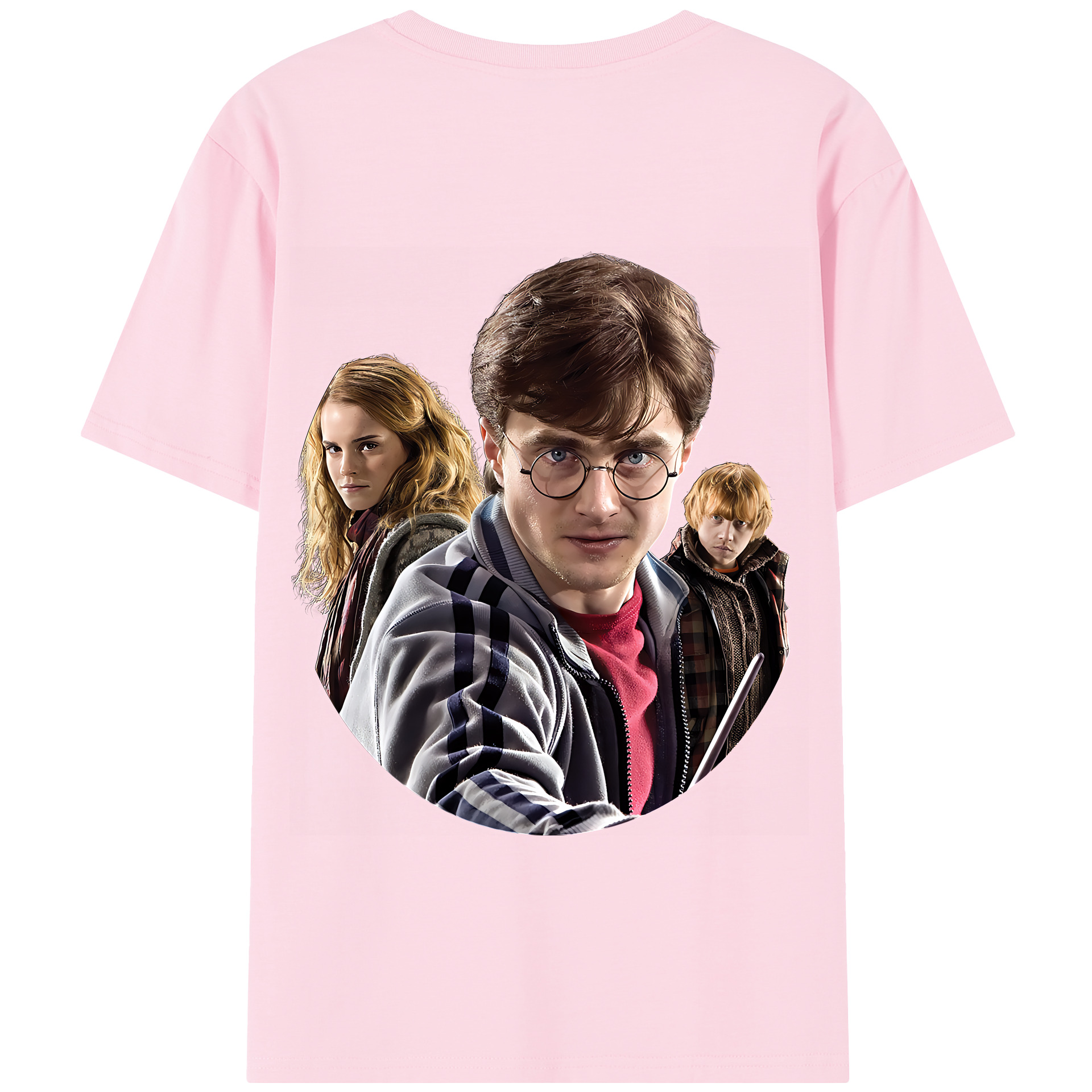 （画像用） Harry Potter ハリー・ポッターシリーズ 綿100％半袖Tシャツ（背面プリント）