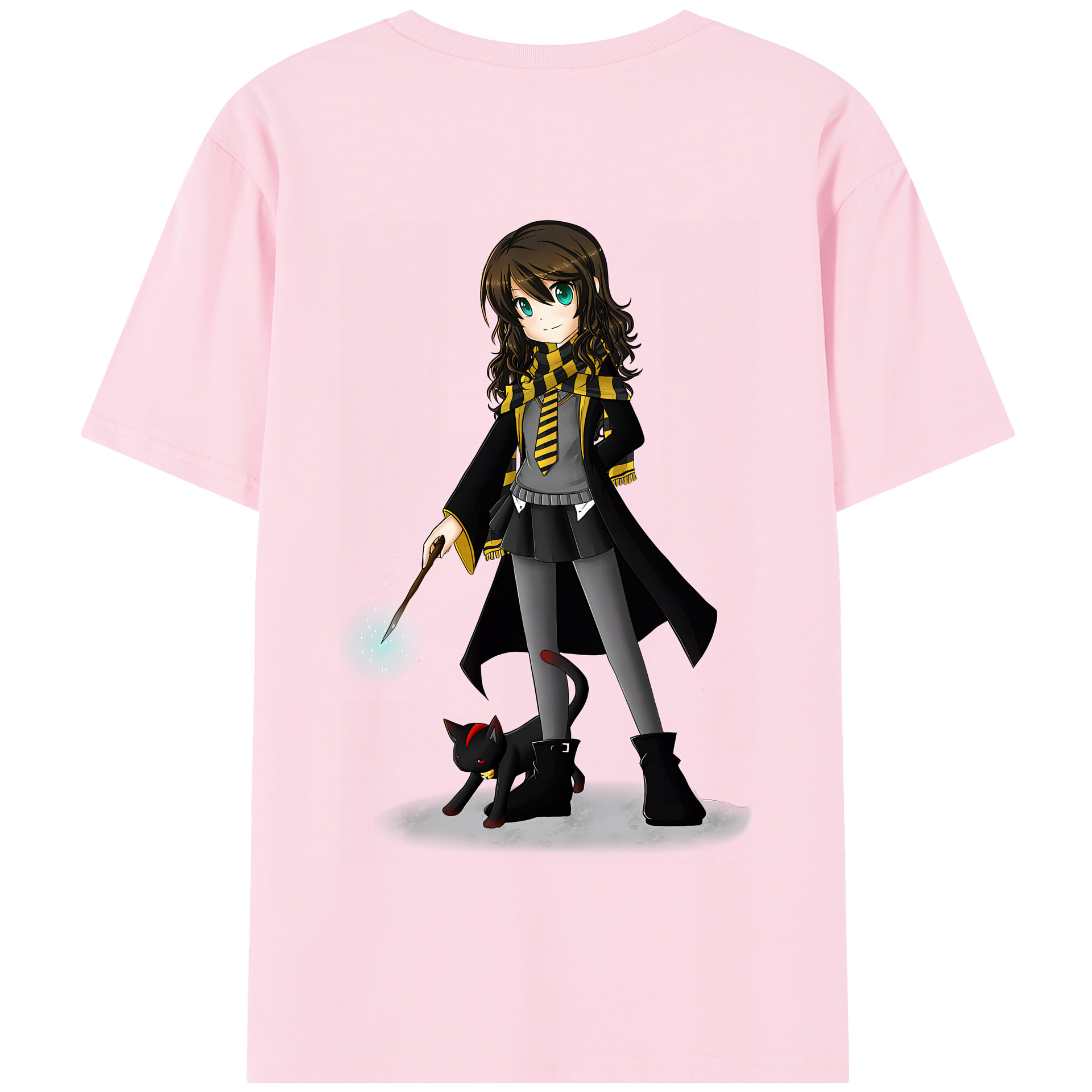 （画像用） Harry Potter ハリー・ポッターシリーズ 綿100％半袖Tシャツ（背面プリント）