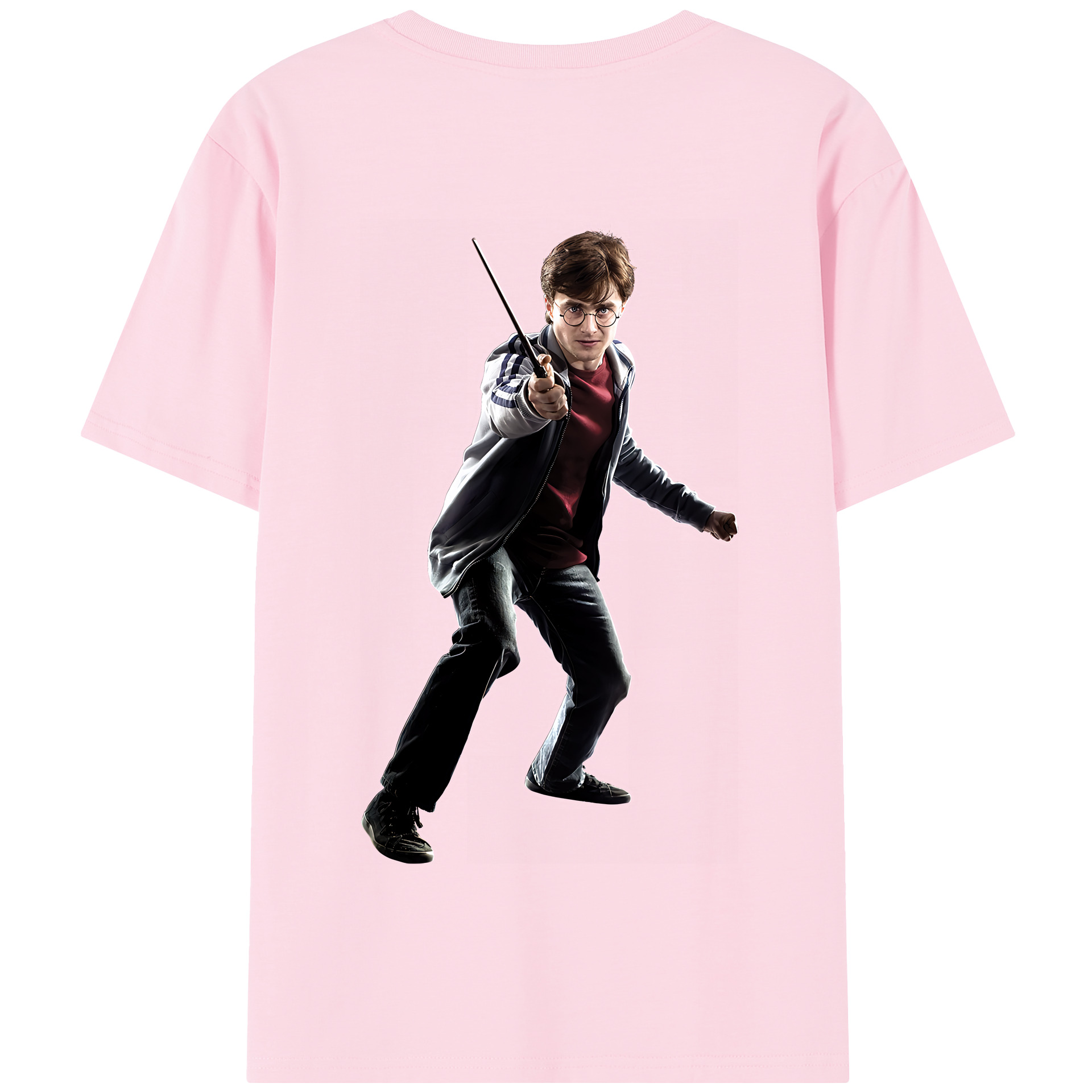 （画像用） Harry Potter ハリー・ポッターシリーズ 綿100％半袖Tシャツ（背面プリント）