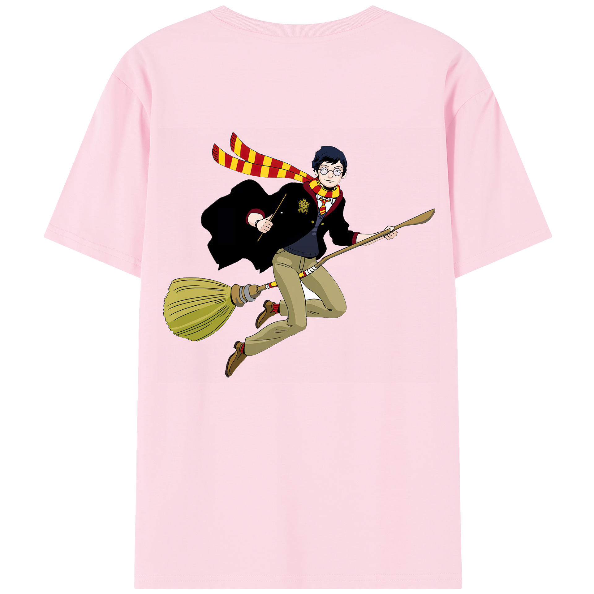 （画像用） Harry Potter ハリー・ポッターシリーズ 綿100％半袖Tシャツ（背面プリント）