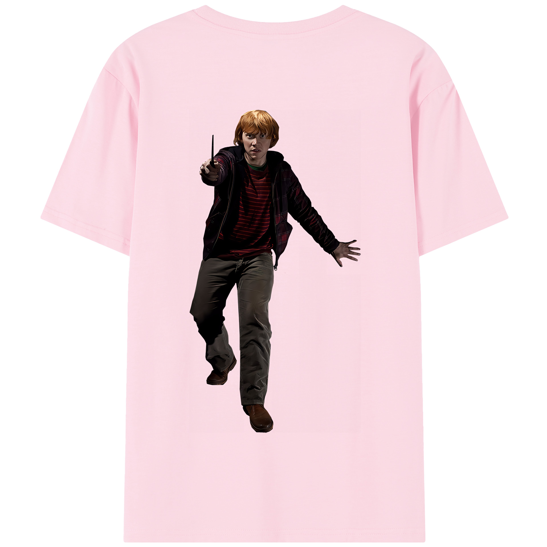 （画像用） Harry Potter ハリー・ポッターシリーズ 綿100％半袖Tシャツ（背面プリント）