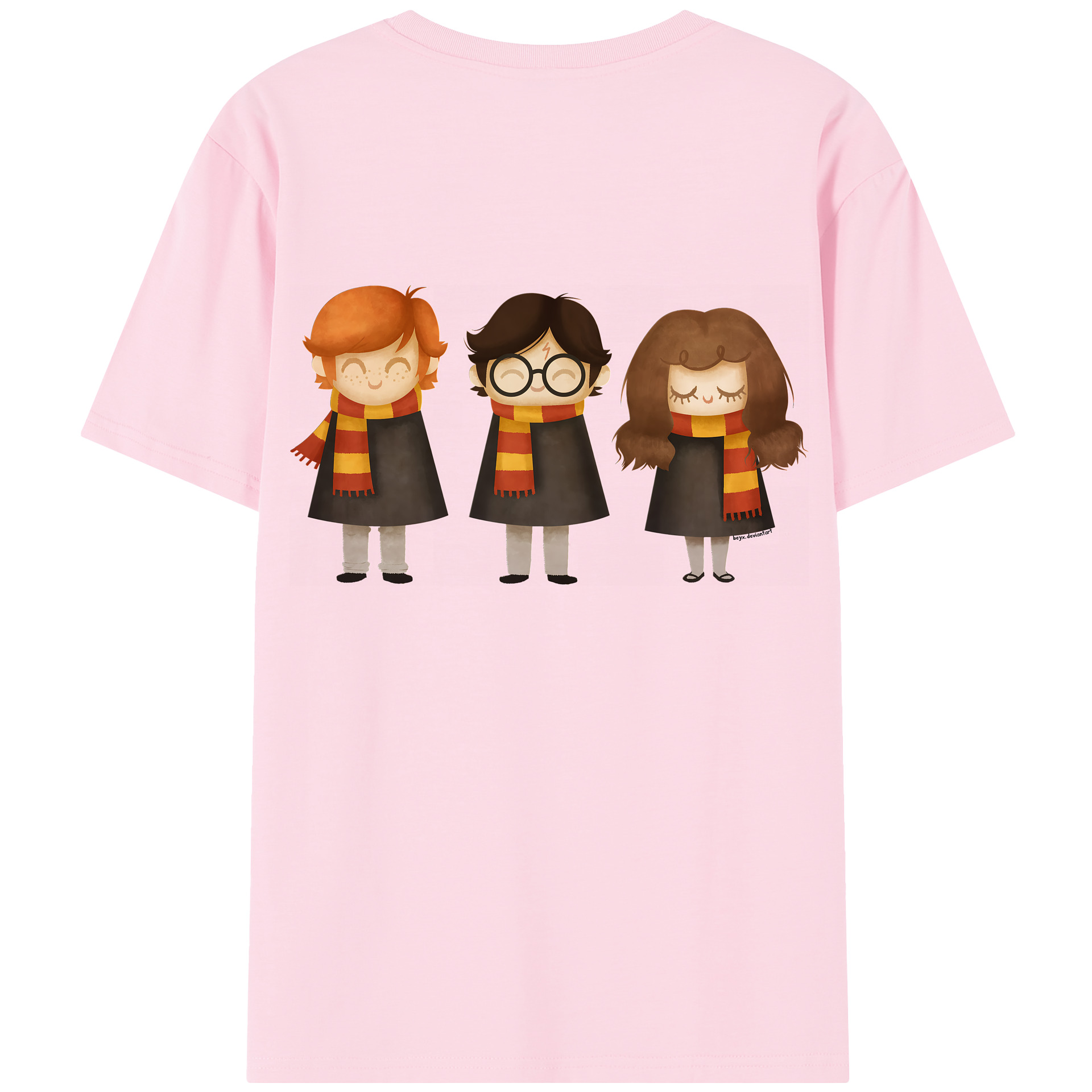 （画像用） Harry Potter ハリー・ポッターシリーズ 綿100％半袖Tシャツ（背面プリント）