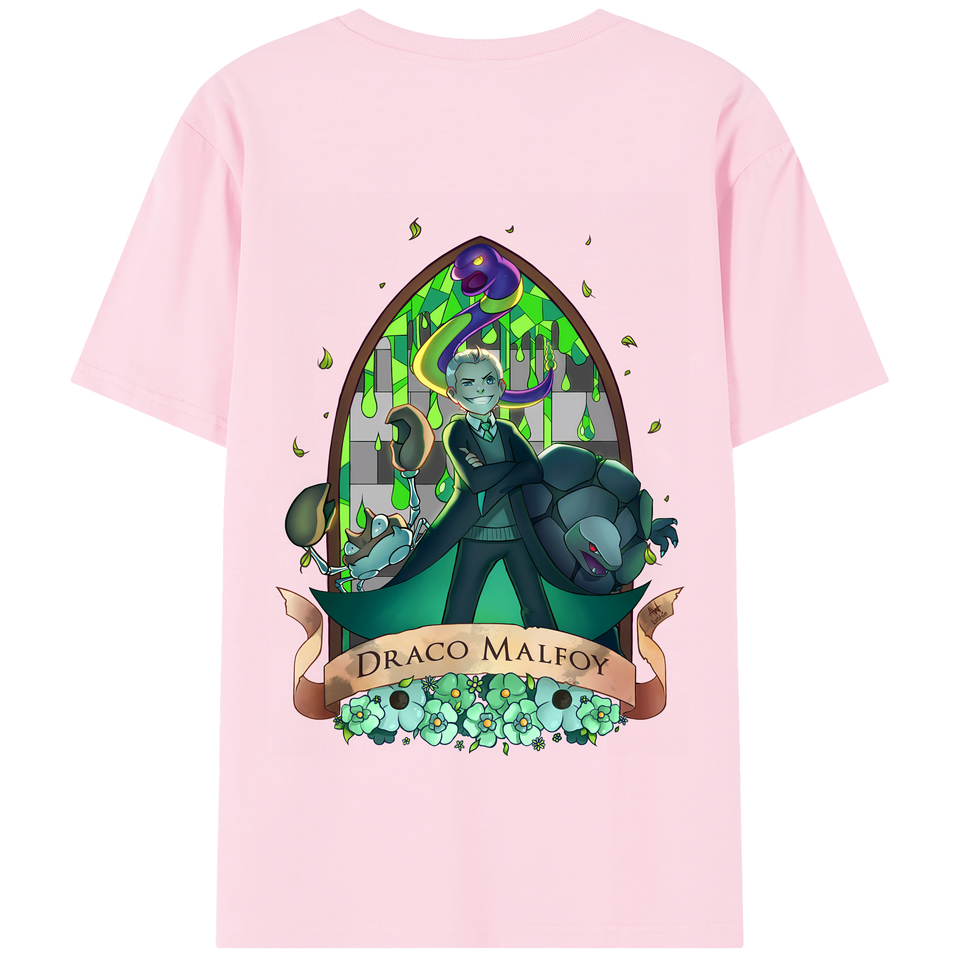 （画像用） Harry Potter ハリー・ポッターシリーズ 綿100％半袖Tシャツ（背面プリント）