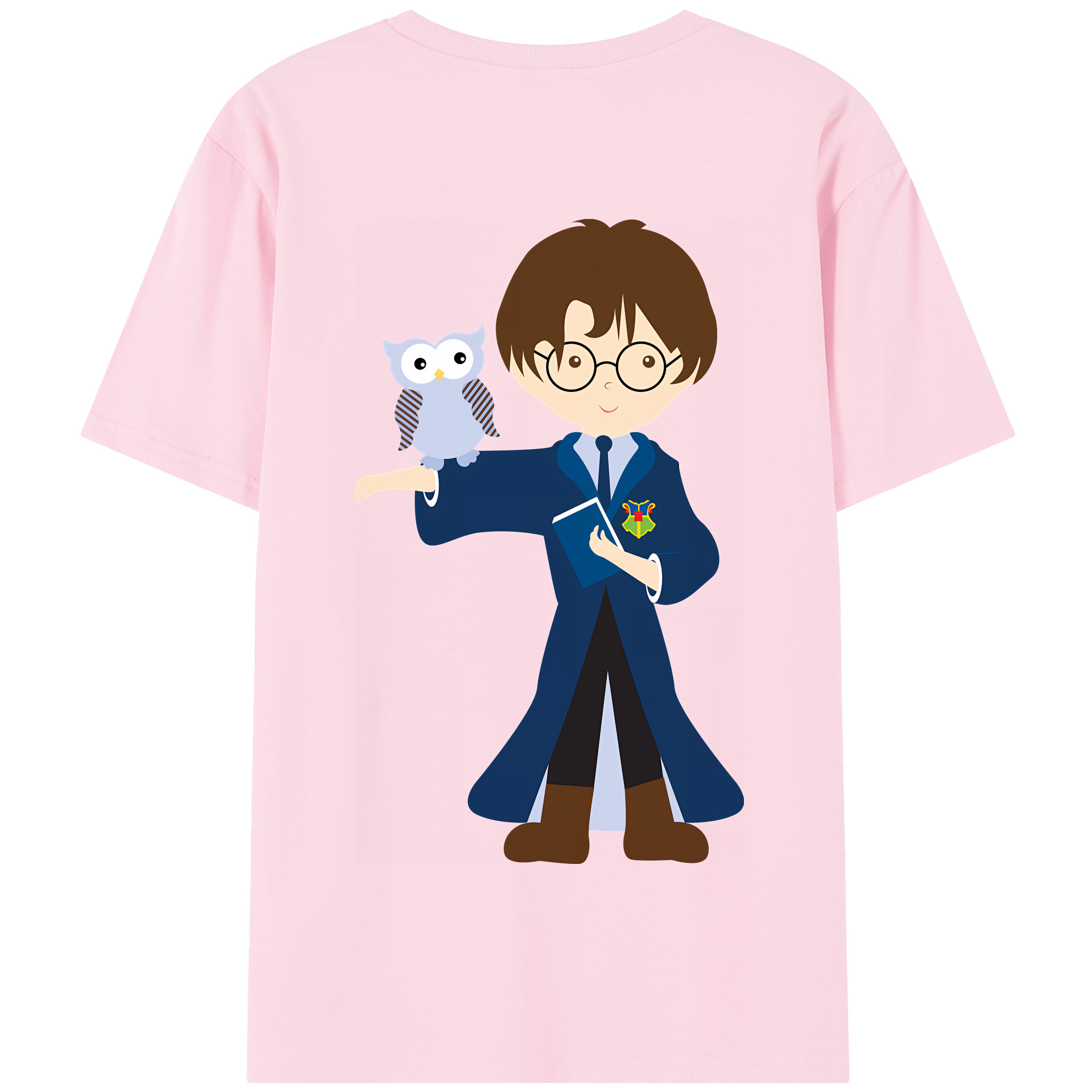 （画像用） Harry Potter ハリー・ポッターシリーズ 綿100％半袖Tシャツ（背面プリント）