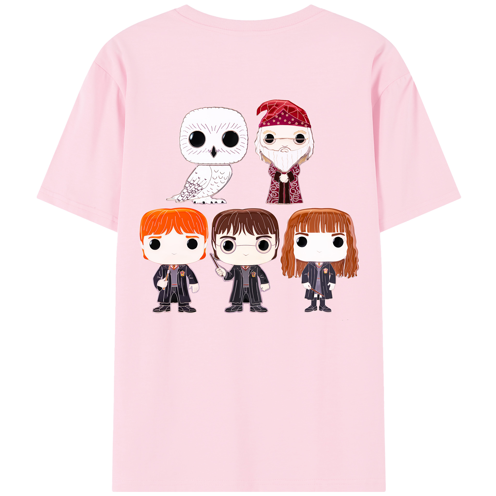 （画像用） Harry Potter ハリー・ポッターシリーズ 綿100％半袖Tシャツ（背面プリント）