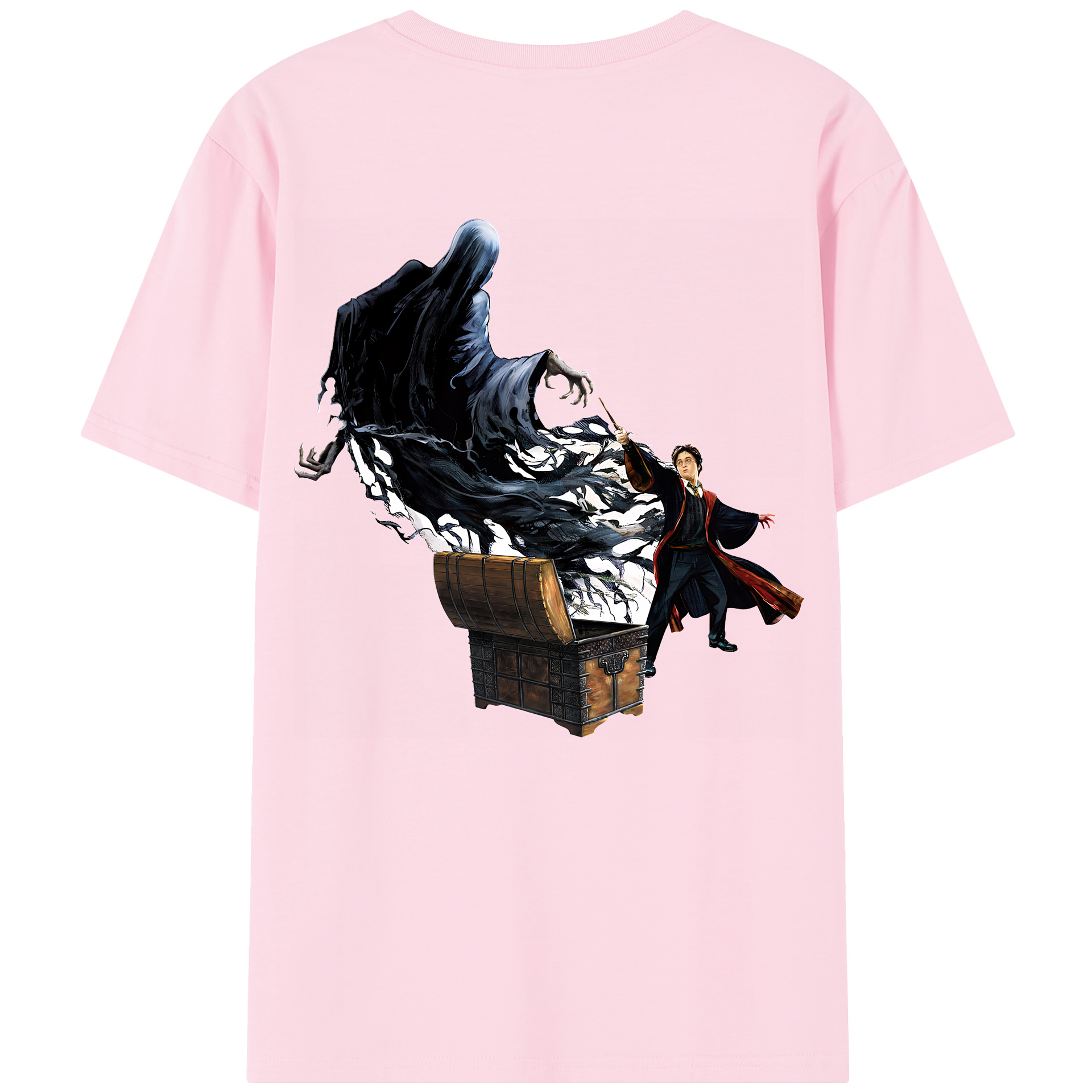 （画像用） Harry Potter ハリー・ポッターシリーズ 綿100％半袖Tシャツ（背面プリント）