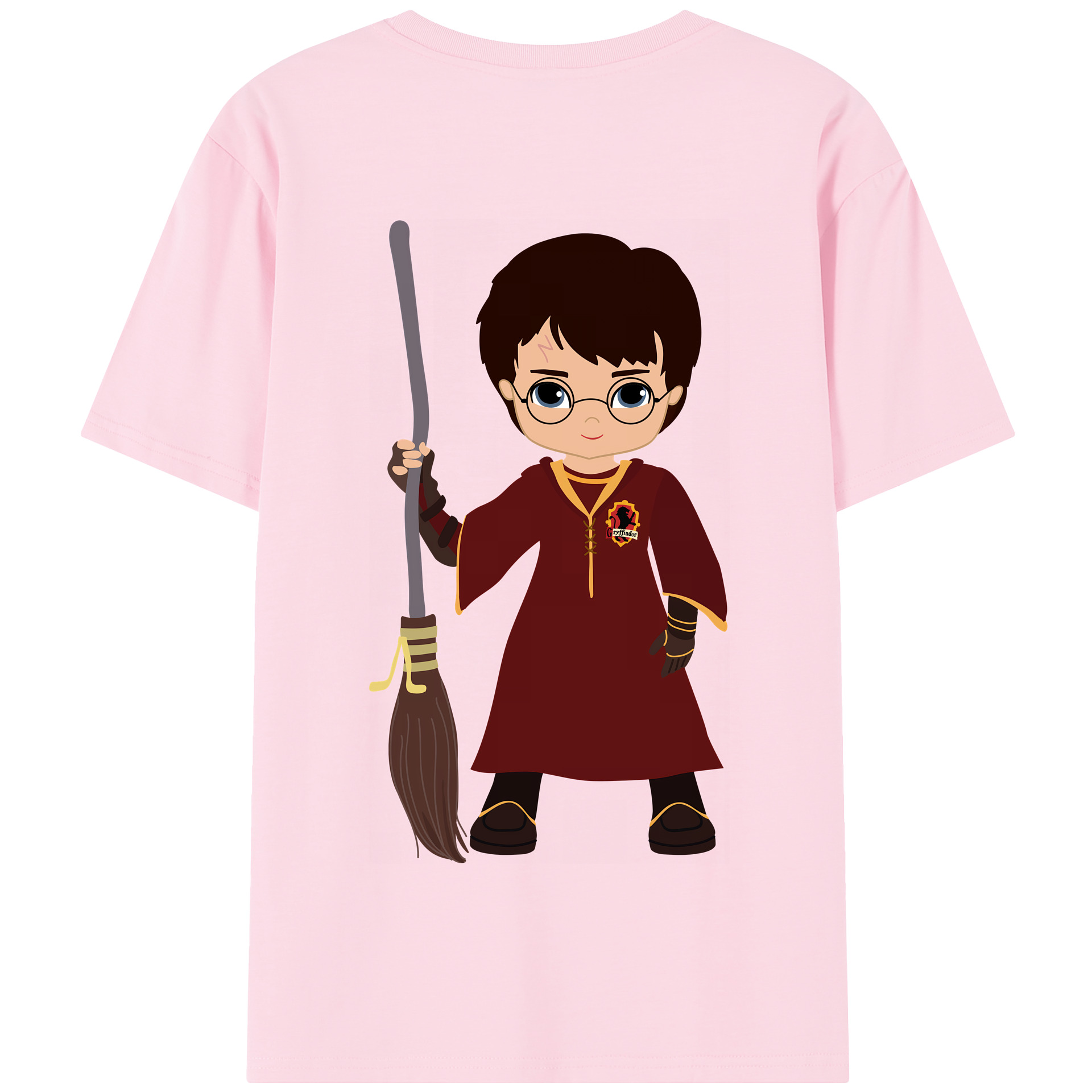 （画像用） Harry Potter ハリー・ポッターシリーズ 綿100％半袖Tシャツ（背面プリント）