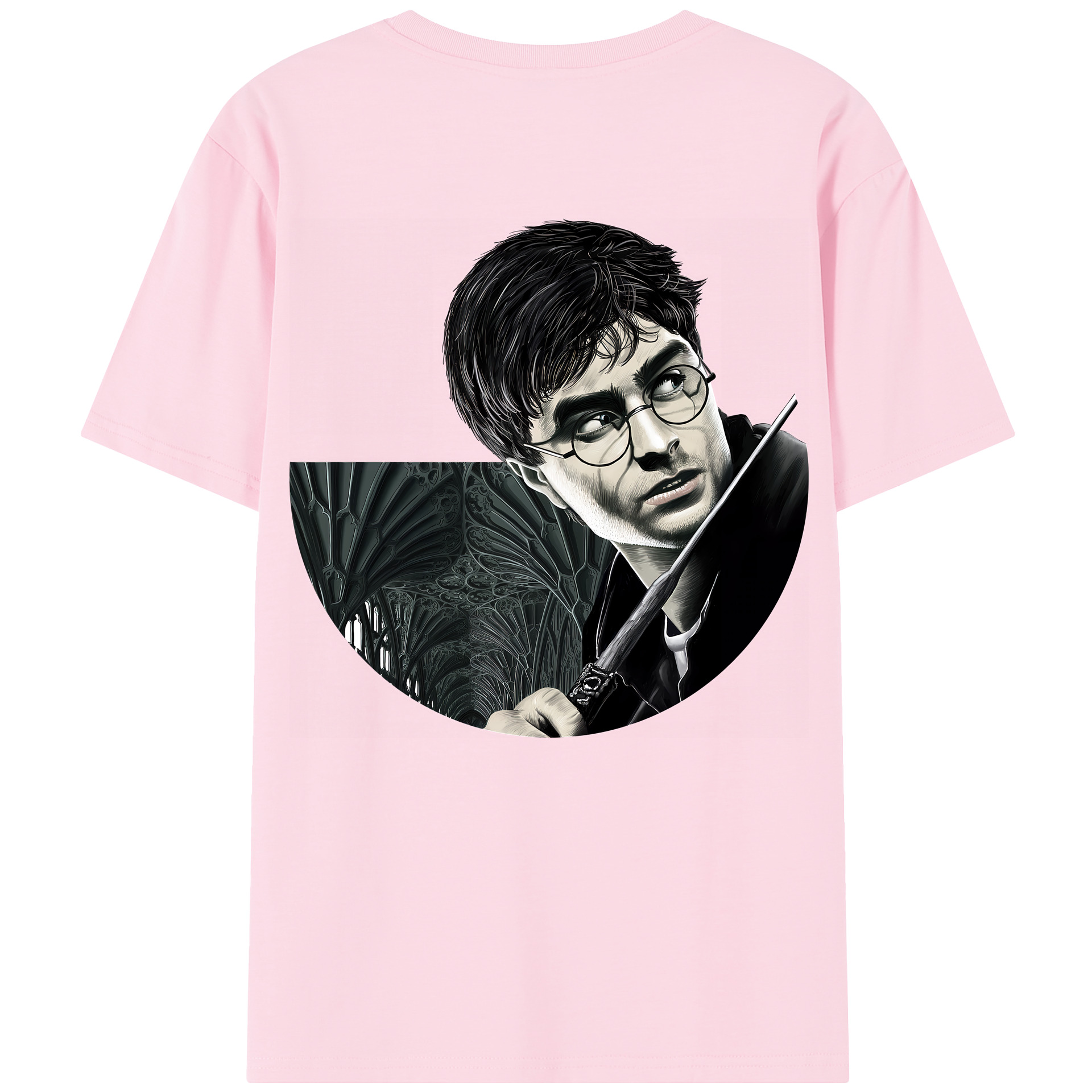 （画像用） Harry Potter ハリー・ポッターシリーズ 綿100％半袖Tシャツ（背面プリント）
