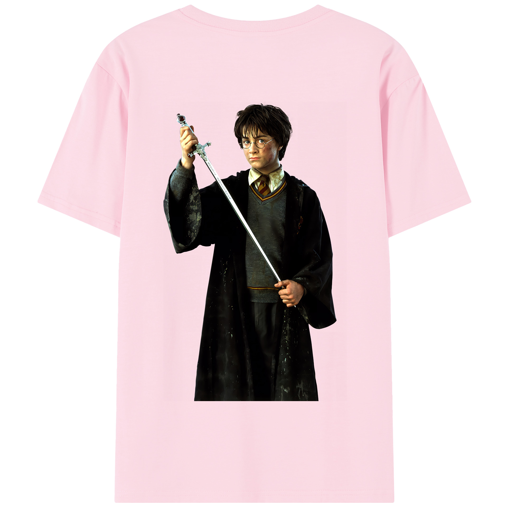 （画像用） Harry Potter ハリー・ポッターシリーズ 綿100％半袖Tシャツ（背面プリント）