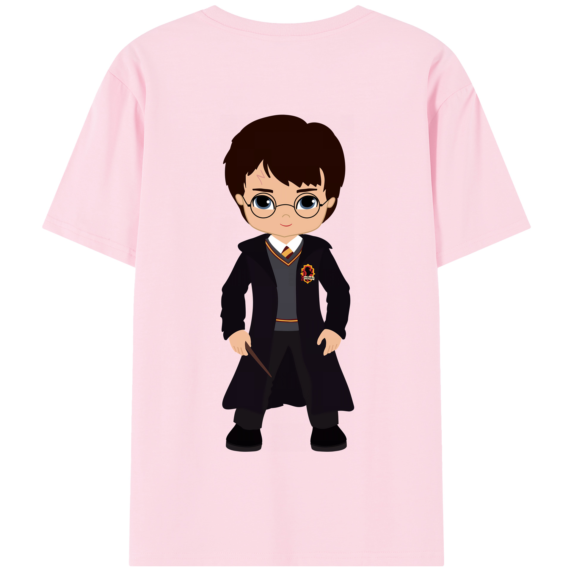 （画像用） Harry Potter ハリー・ポッターシリーズ 綿100％半袖Tシャツ（背面プリント）