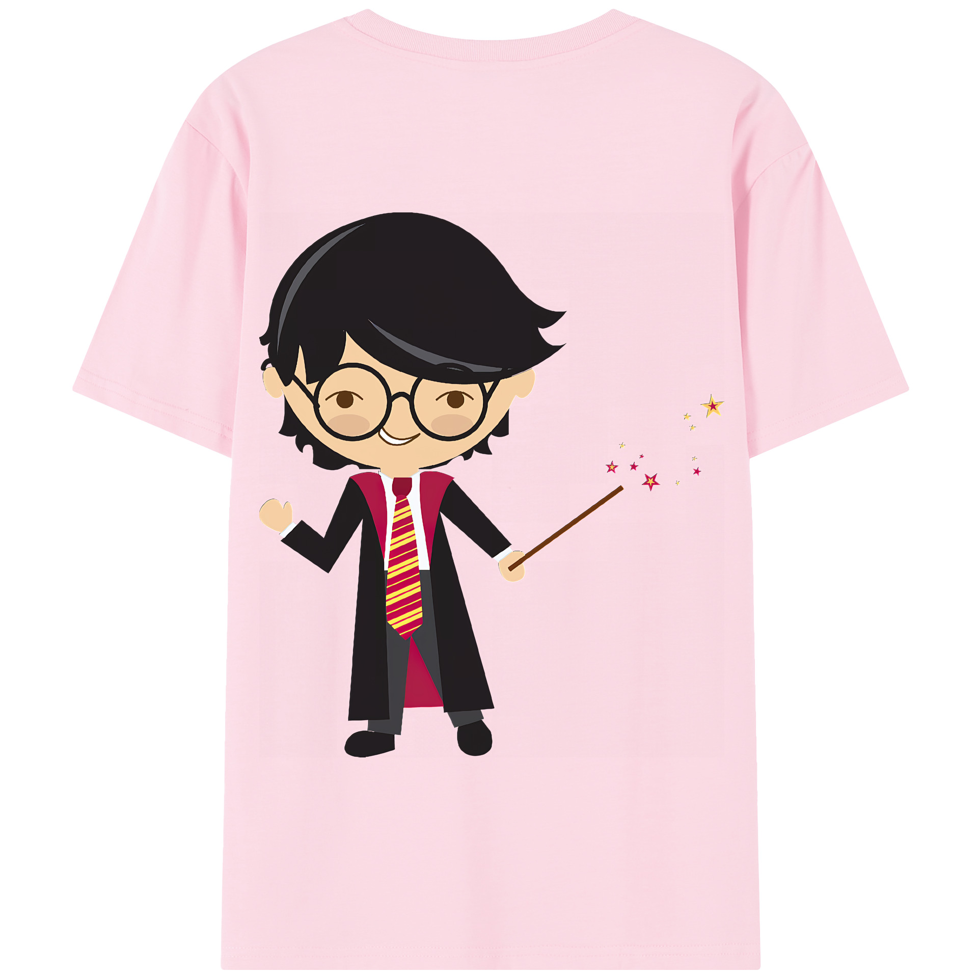 （画像用） Harry Potter ハリー・ポッターシリーズ 綿100％半袖Tシャツ（背面プリント）