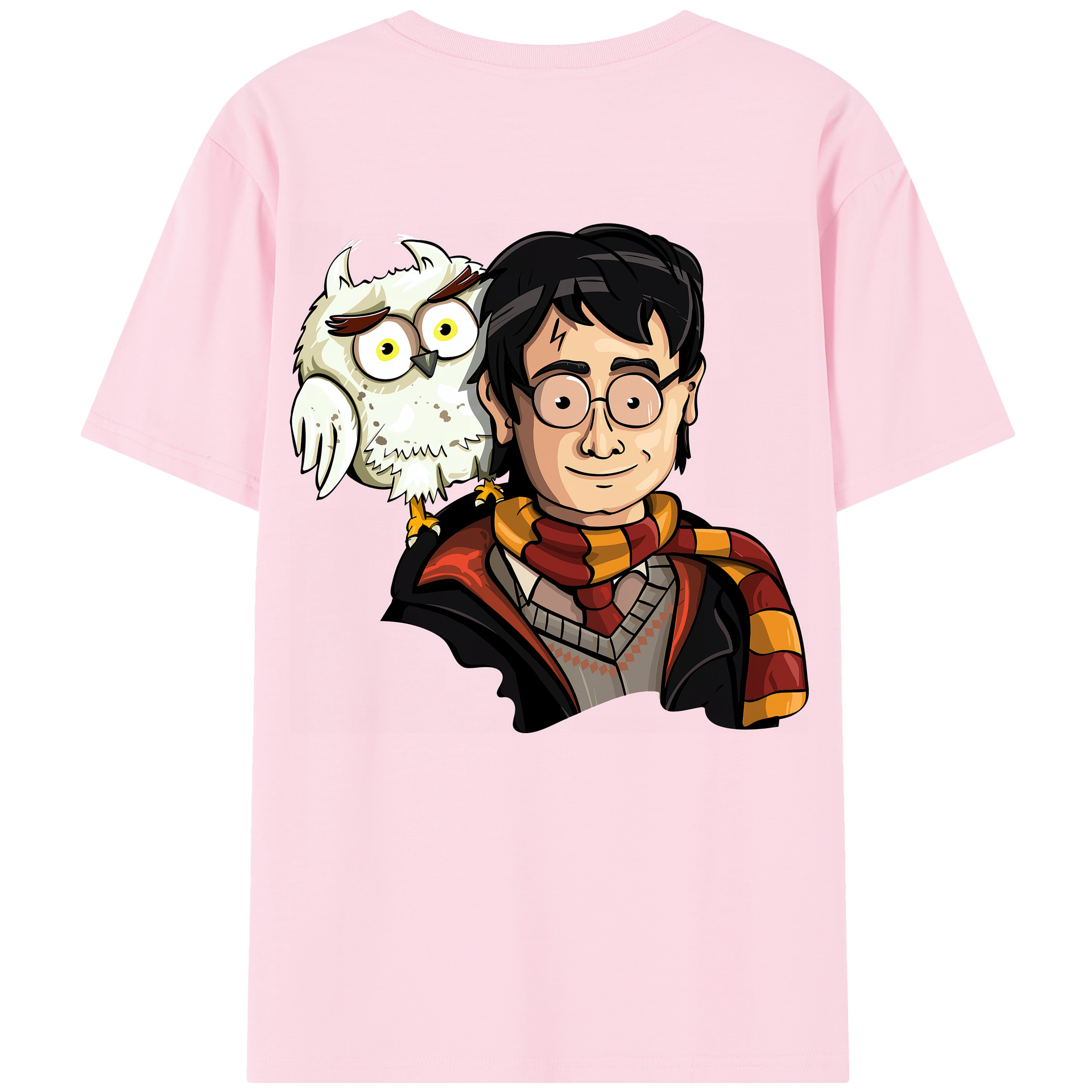 （画像用） Harry Potter ハリー・ポッターシリーズ 綿100％半袖Tシャツ（背面プリント）