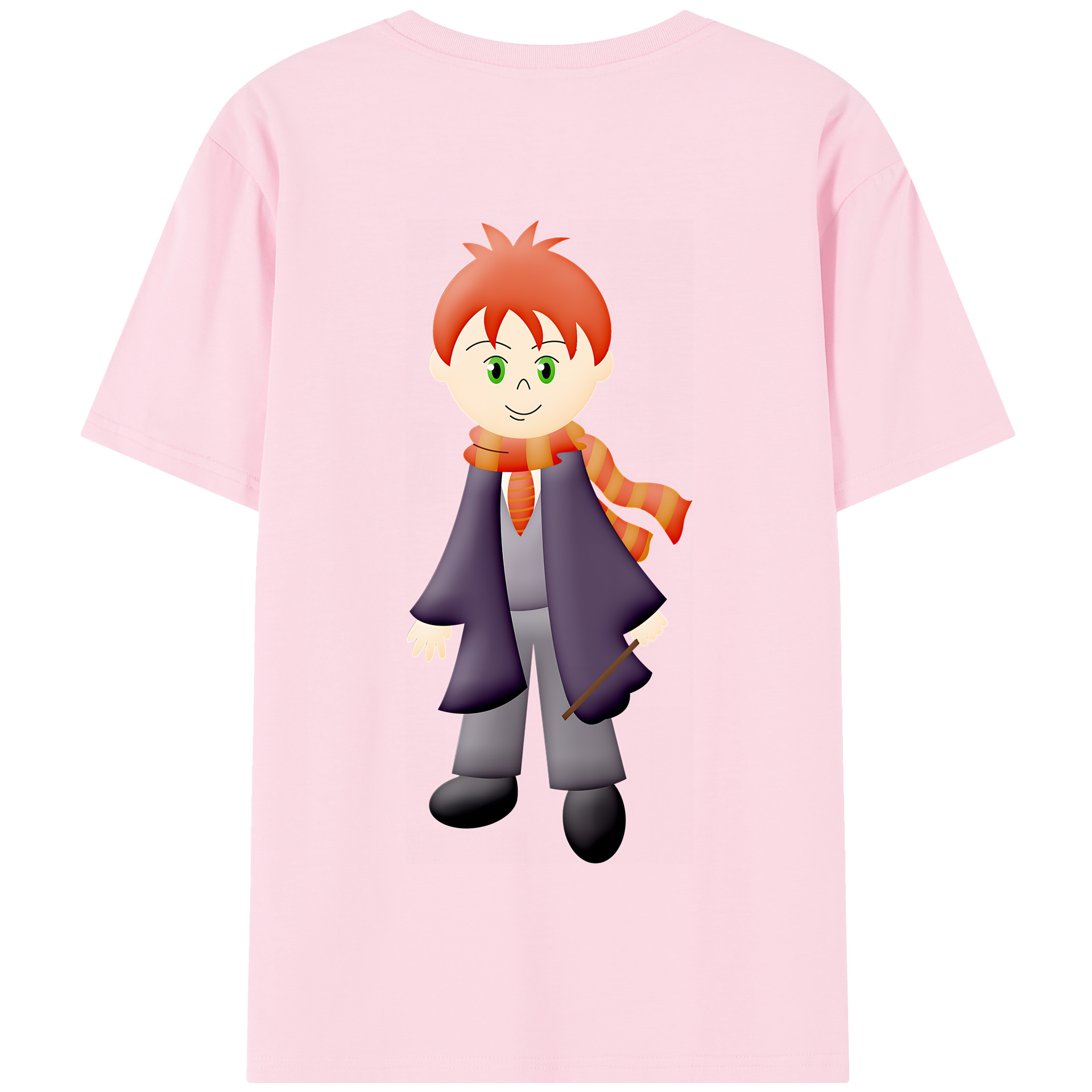 （画像用） Harry Potter ハリー・ポッターシリーズ 綿100％半袖Tシャツ（背面プリント）