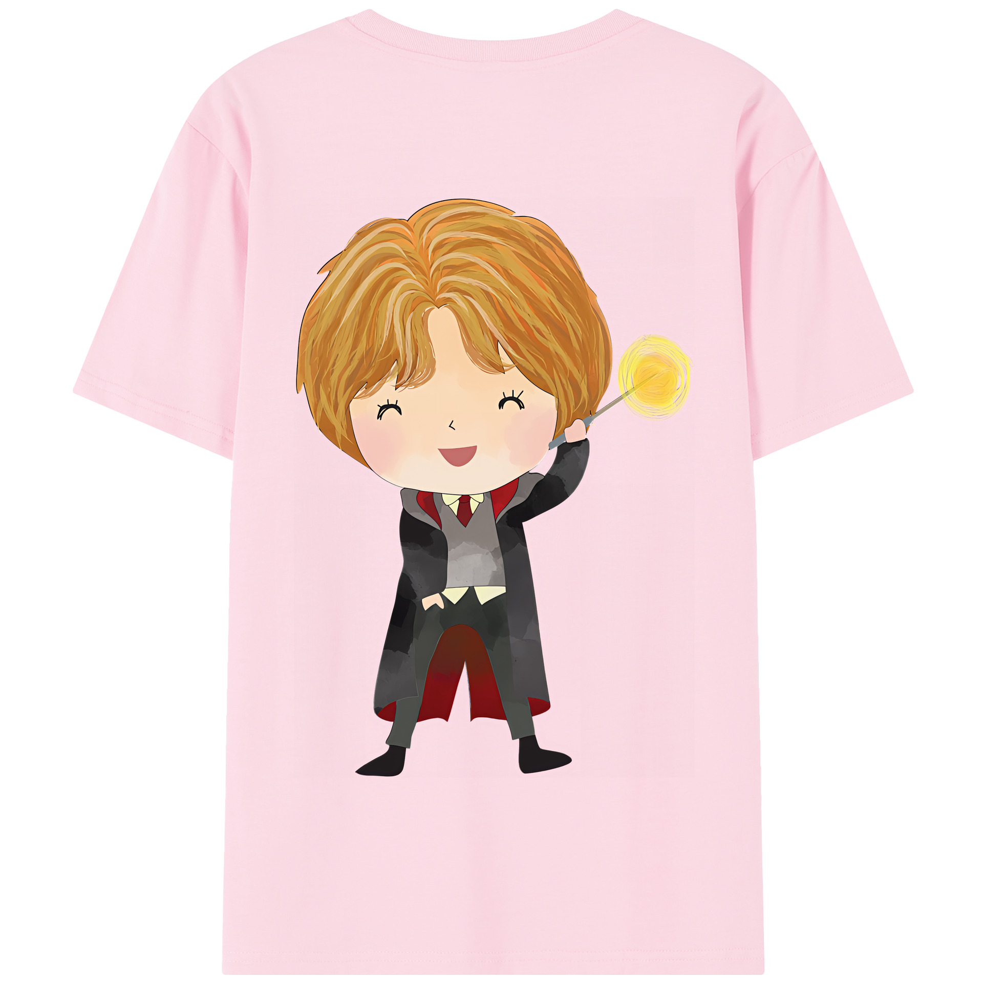 （画像用） Harry Potter ハリー・ポッターシリーズ 綿100％半袖Tシャツ（背面プリント）