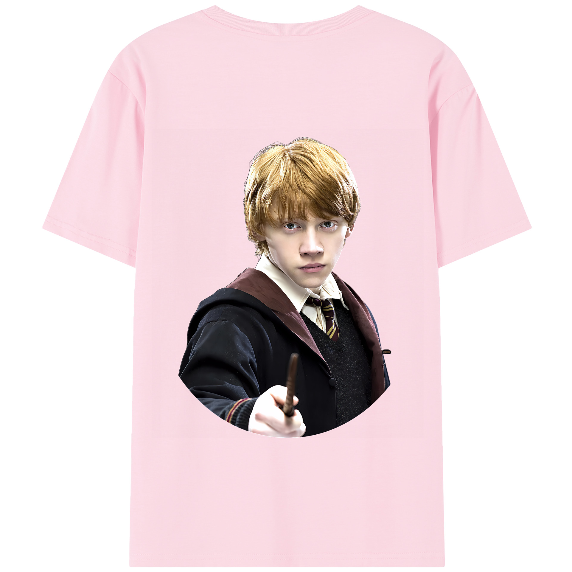 （画像用） Harry Potter ハリー・ポッターシリーズ 綿100％半袖Tシャツ（背面プリント）